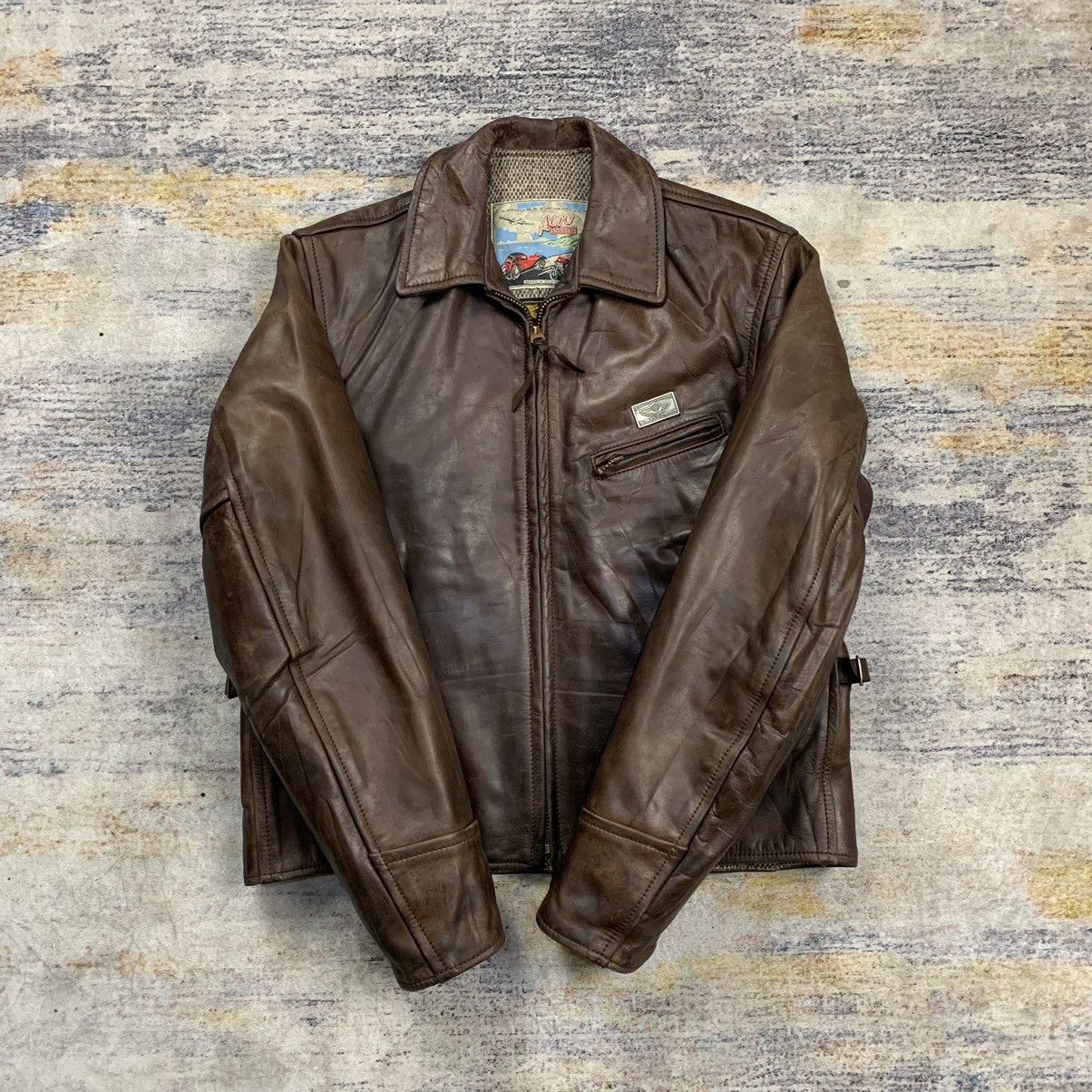 Aero Leathers × Kadoya × Vintage Vintage Aero leather single riders leather jacket Size US XS / EU 42 / 0 - 6 Thumbnail