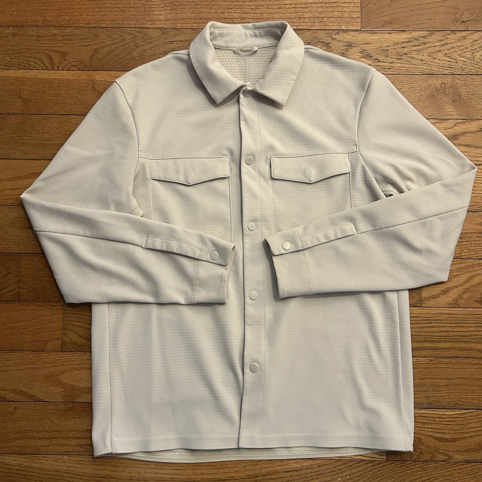 Lululemon Gridliner Fleece Overshirt Performance Snap Shirt Jacket Size US M / EU 48-50 / 2 - 1 Thumbnail