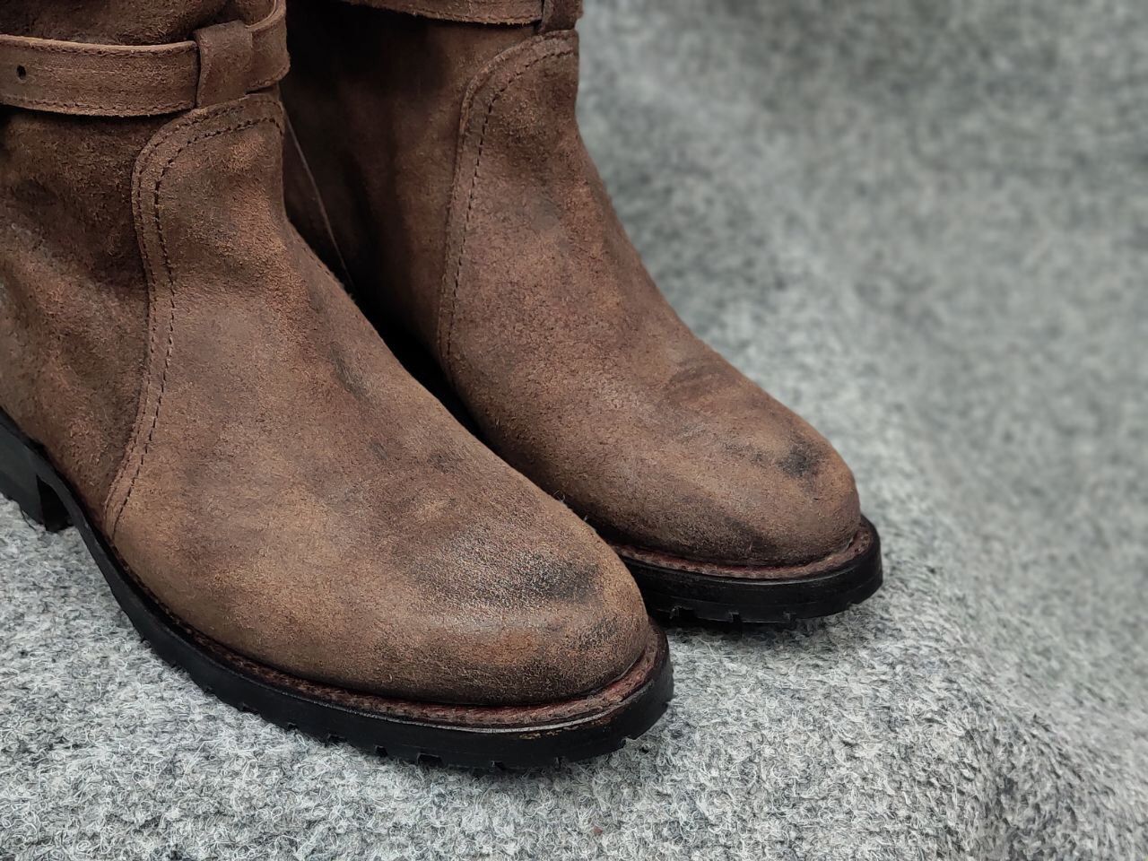Sendra Sendra Riding Casual High boots womens Brown Suede Leather Size US 6 / IT 36 - 21 Thumbnail