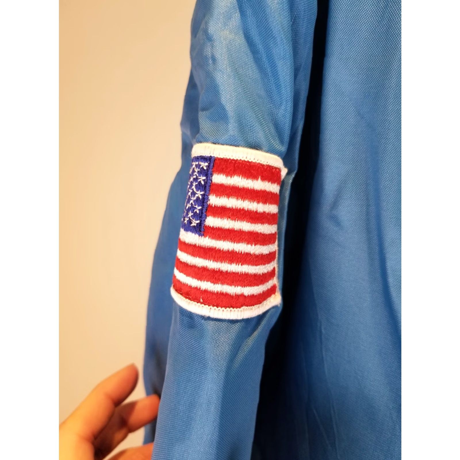 Ford VINTAGE Mustang Cobra Shelby FUR LINED RACING JACKET XL Bleu/Blue Bomber Jacket Men XL Cross Chest 27 INCH Cross Shoulder 23 INCH Size XL Size US XL / EU 56 / 4 - 5 Thumbnail