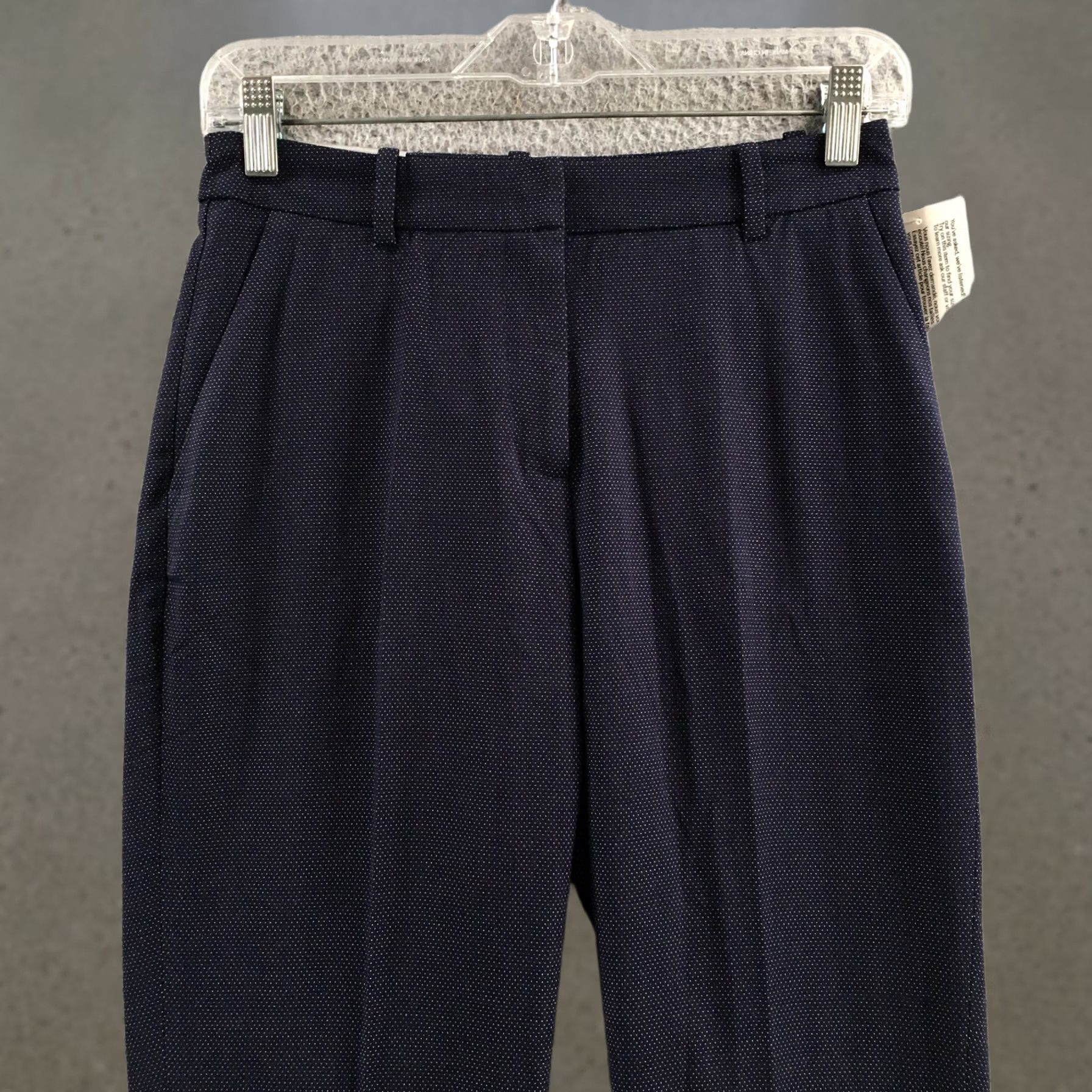 H&M H&M Dress Pants Womens 28X29 Blue Mid Rise Slim Fit Zip Fly NEW Size 26" / US 2 / IT 38 - 1 Thumbnail