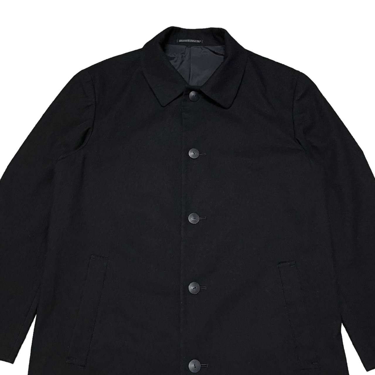 Yohji Yamamoto AW02 YYPH Yohji Yamamoto Pour Homme Wool Overcoat Size US L / EU 52-54 / 3 - 3 Thumbnail