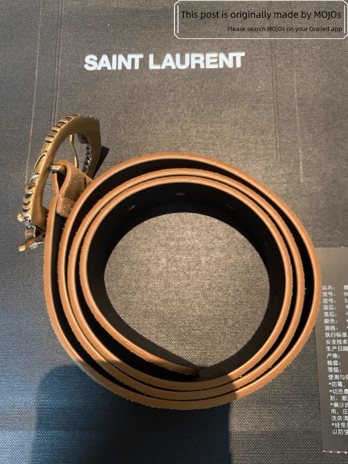 Saint Laurent Paris Sz 85 Saint Laurent Paris Logo Western Style Belt Size ONE SIZE - 8 Thumbnail