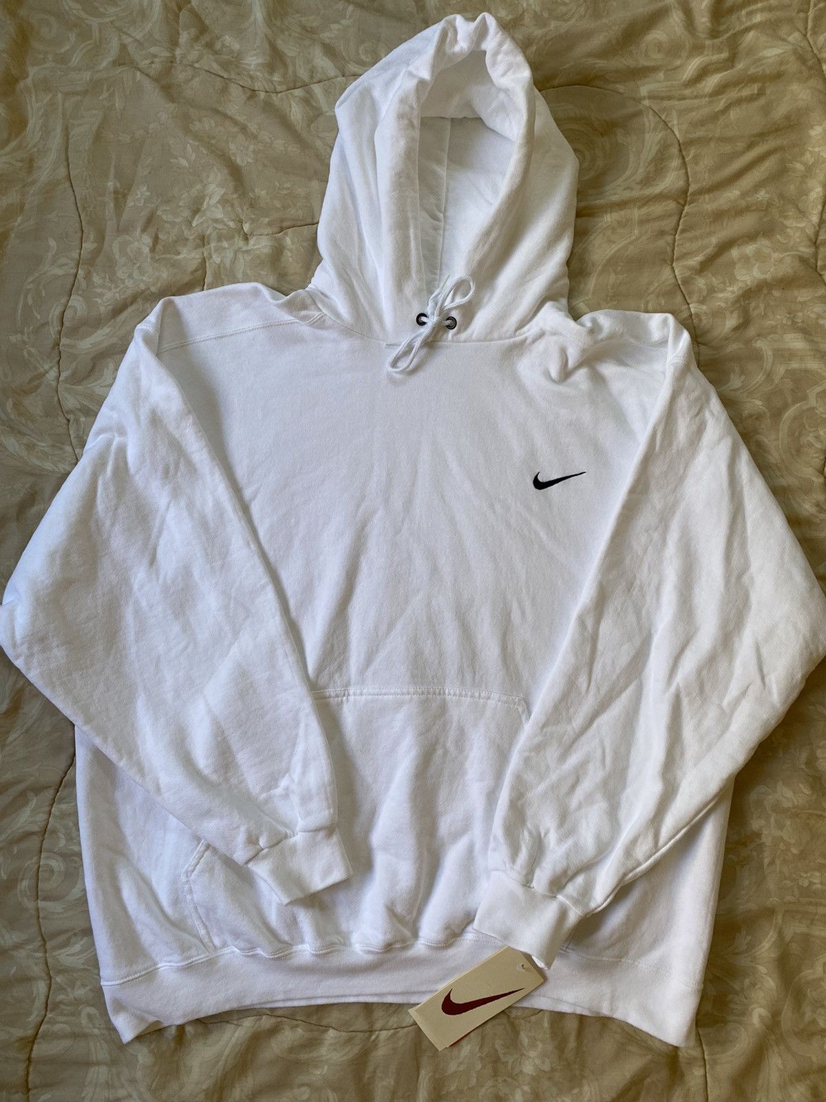Rare Deadstock Vintage 90s Nike White Tag Hoodie Made In USA