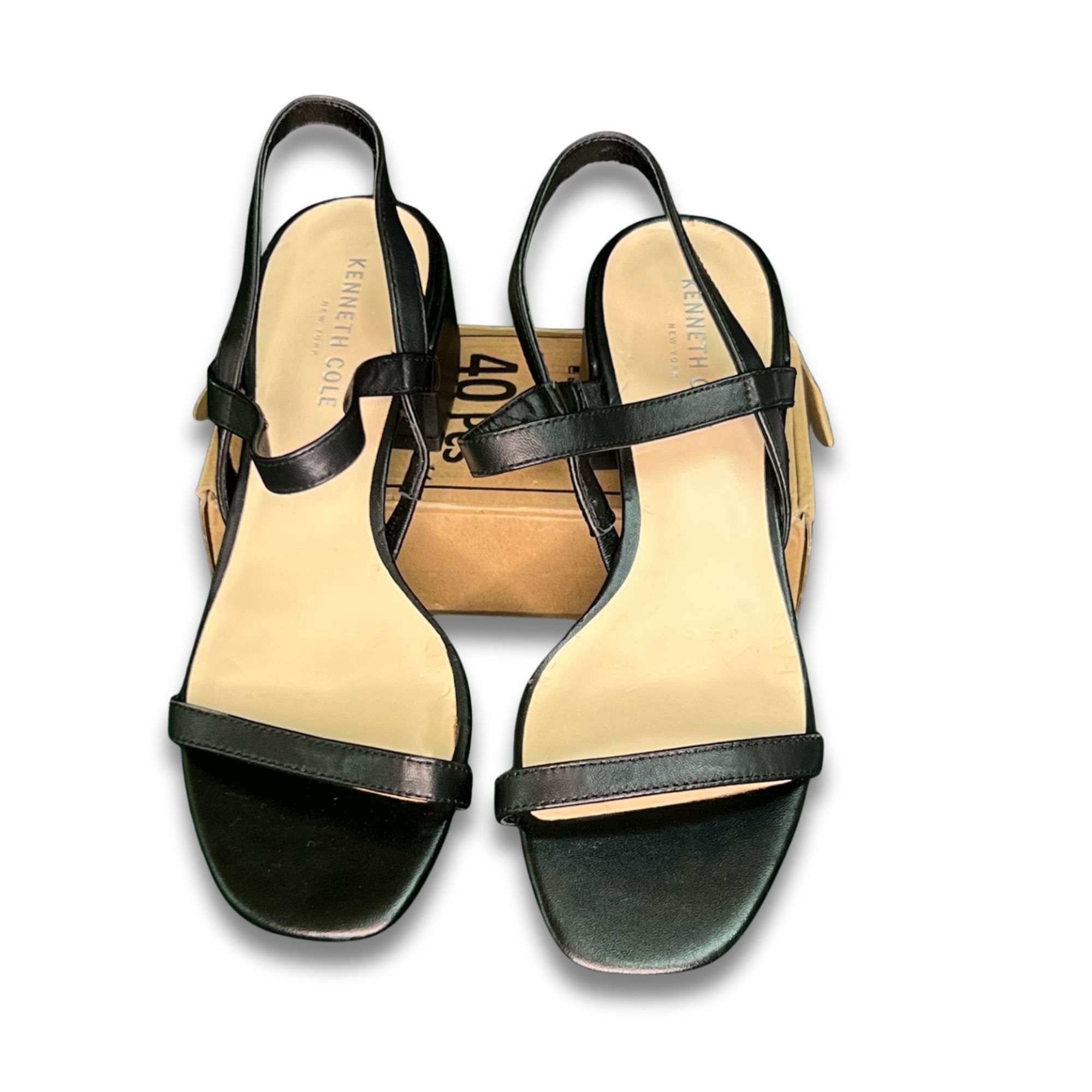 Kenneth Cole Kenneth Cole New York Maisie Low Black Leather Slingback San Size US 8 / IT 38 - 2 Thumbnail