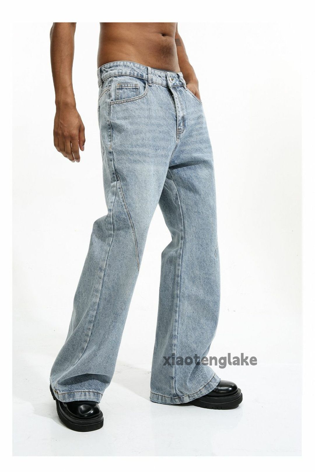 washed faded y2k yuppie bootcut hiphop jeans