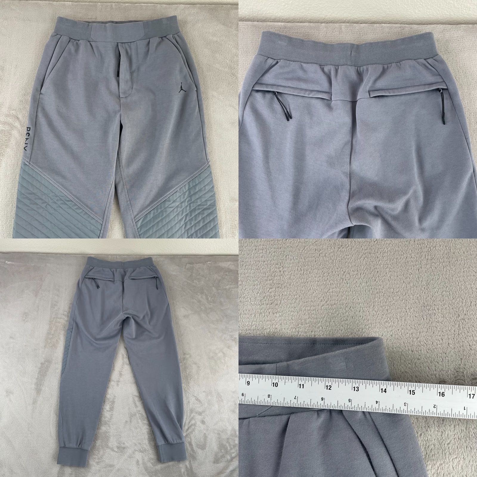 Jordan Brand Air Jordan x PSNY Public School Joggers Men M Grey Activewear Nike Tapered Size US 31 - 8 Thumbnail