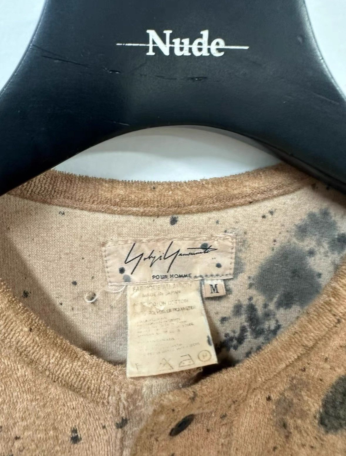 Yohji Yamamoto Yohji Yamamoto pour homme 90S Tie-dye Fur Collar LS Shirt Size US M / EU 48-50 / 2 - 5 Thumbnail