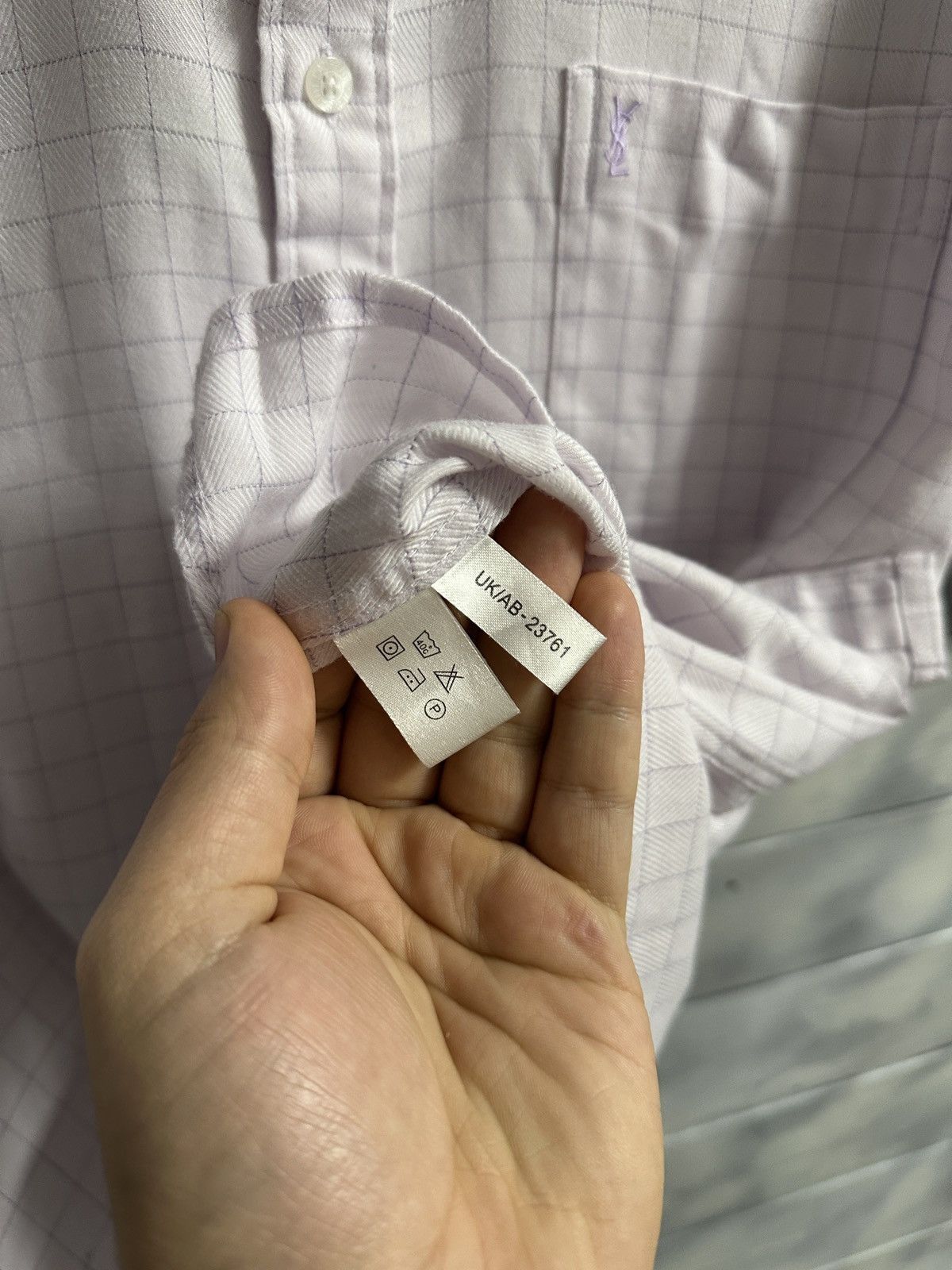 Yves Saint Laurent Luxury Yves Saint Laurent Shirt Button Vintage Size L Size US M / EU 48-50 / 2 - 8 Thumbnail