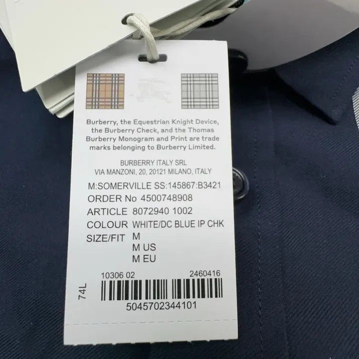 Burberry Burberry Burberry Color Block Plaid Shirt for Men-2507 Size US M / EU 48-50 / 2 - 3 Thumbnail