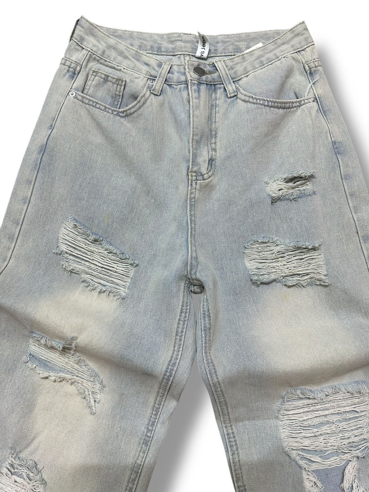 Japanese Brand Distressed Jeans With Baggy Loose Style Size US 28 / EU 44 - 3 Thumbnail