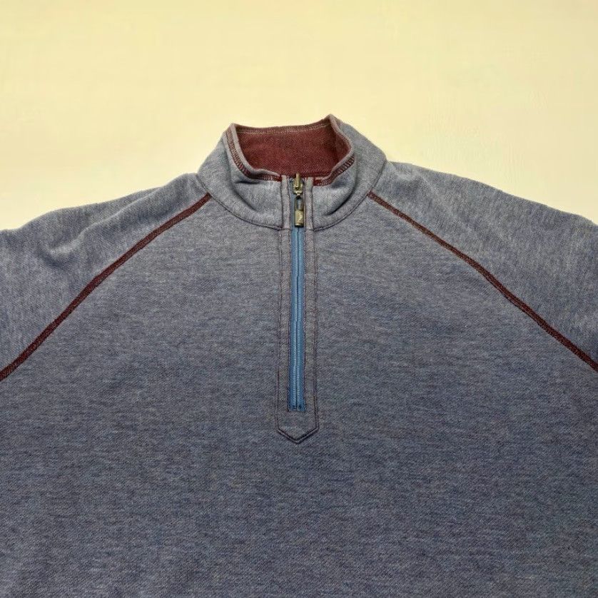 Tommy Bahama Tommy Bahama Sweater Mens Large Reversible Pullover Quarter Zip Casual 8501 Size US L / EU 52-54 / 3 - 5 Thumbnail