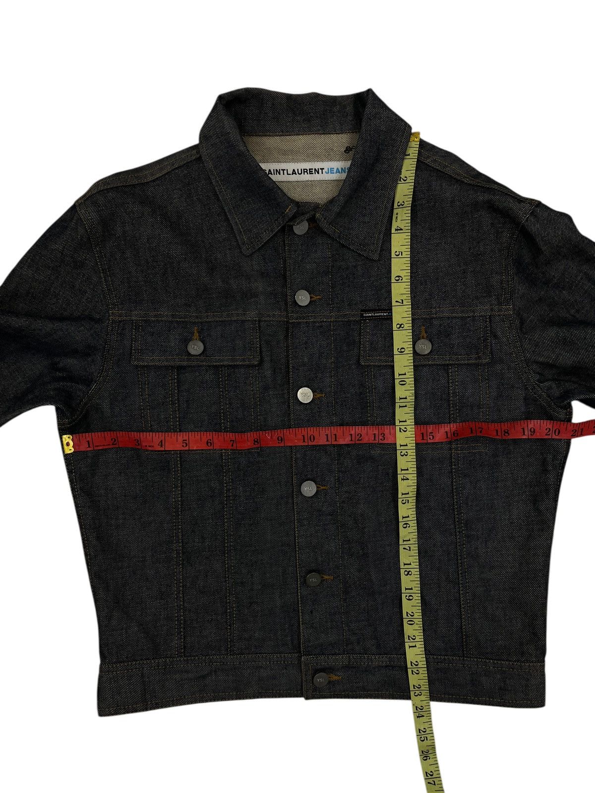 Yves Saint Laurent Saintlaurent jacket jeans YSL button Size US M / EU 48-50 / 2 - 3 Thumbnail