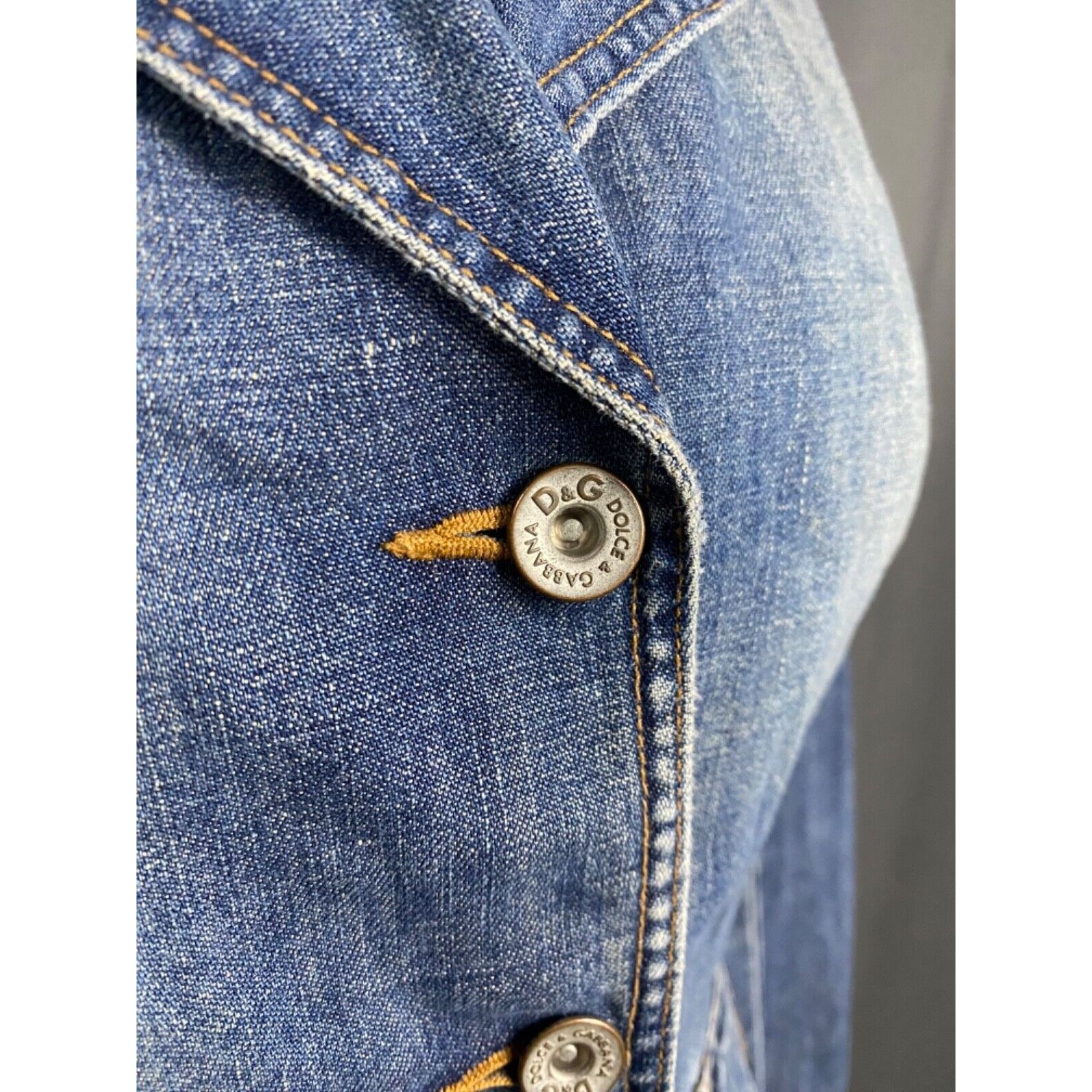 Dolce & Gabbana Dolce&Gabbana Women's Blue Denim Jeans Jacket Size 26/40 Size S / US 4 / IT 40 - 8 Thumbnail