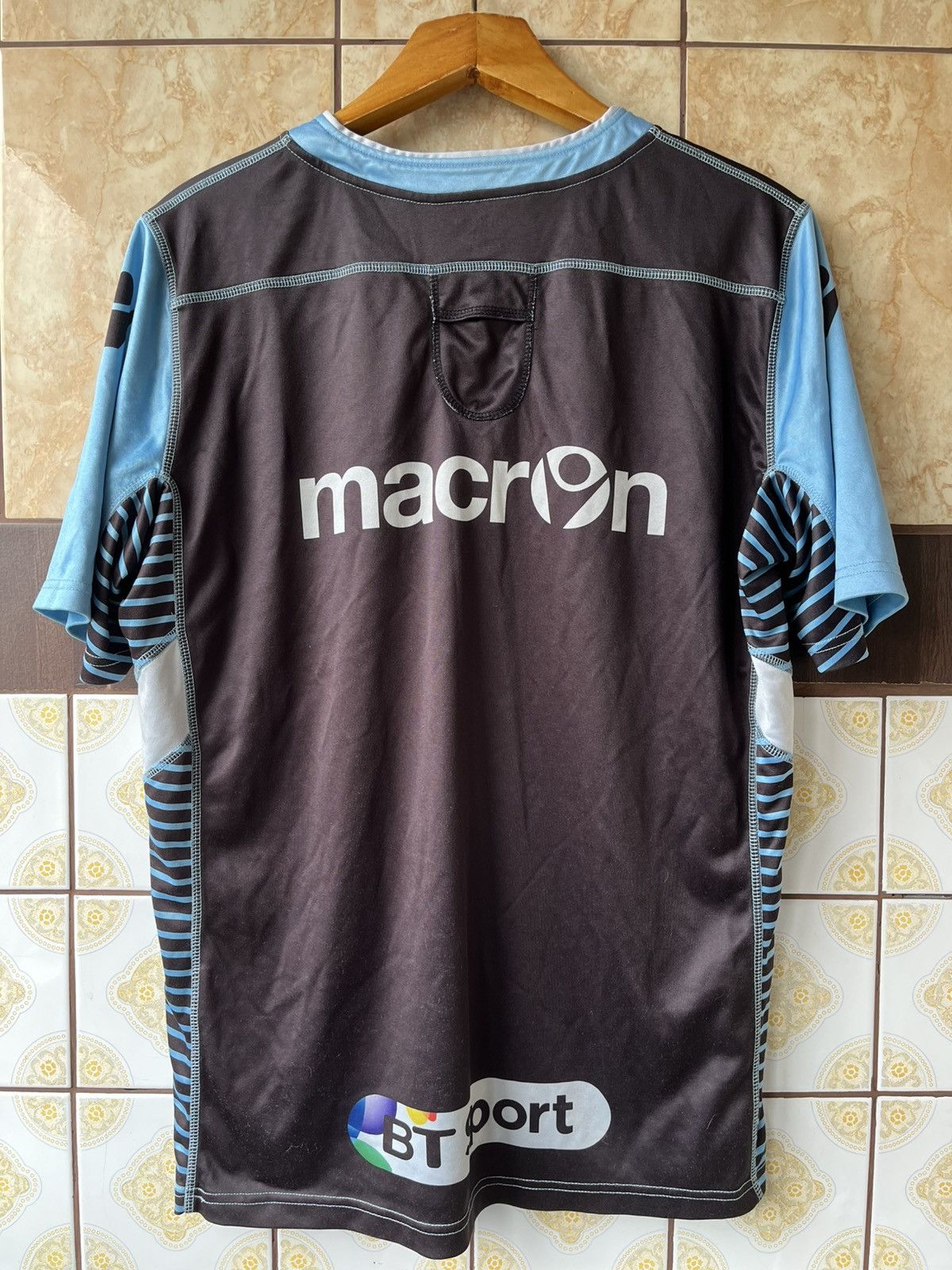 Macron Macron Glasgow Warriors Pro 2015 rugby jersey Size US XXL / EU 58 / 5 - 2 Thumbnail