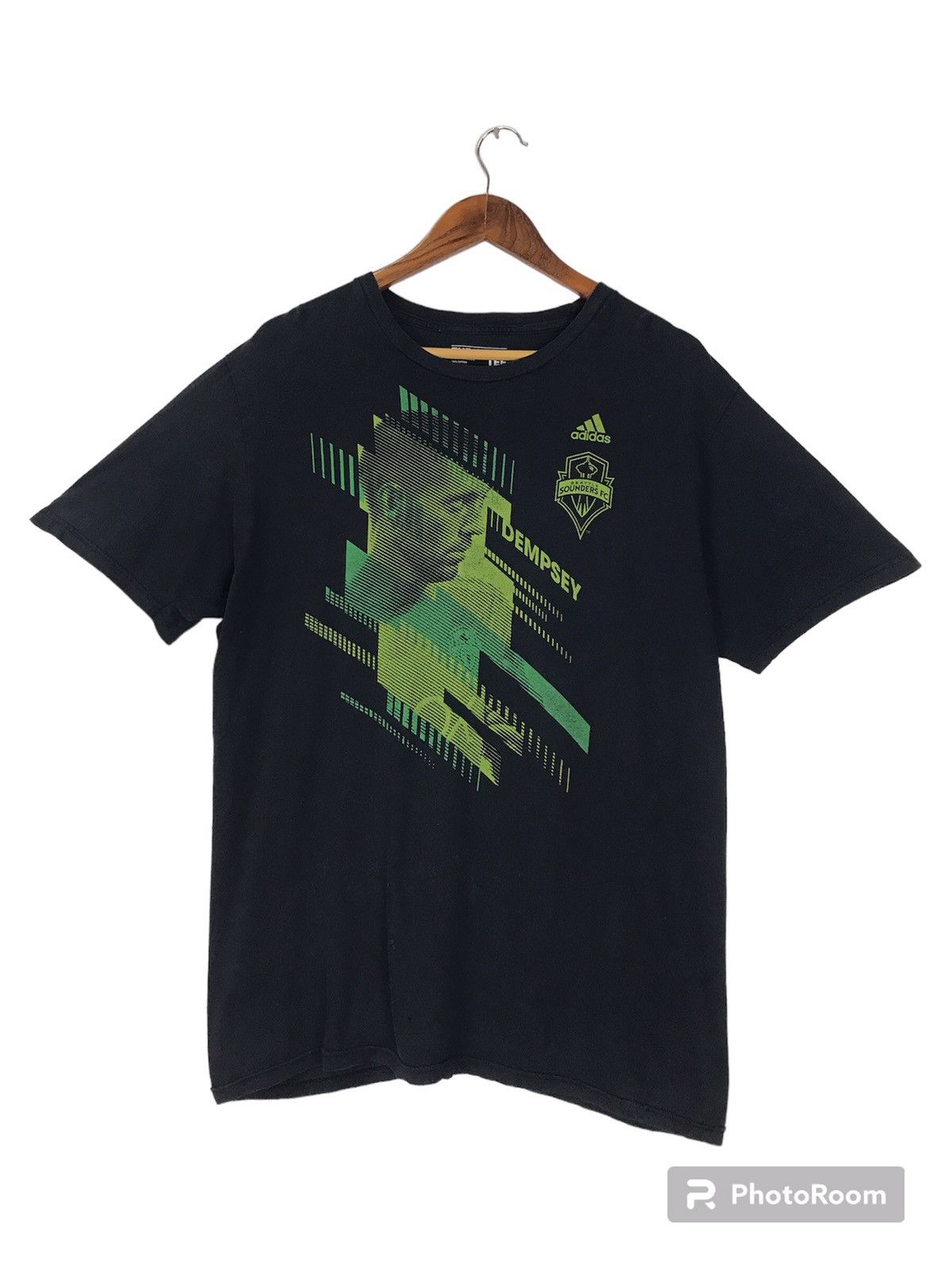 Vintage Vintage Adidas Dempsey Player T-shirt Size US L / EU 52-54 / 3 - 1 Thumbnail