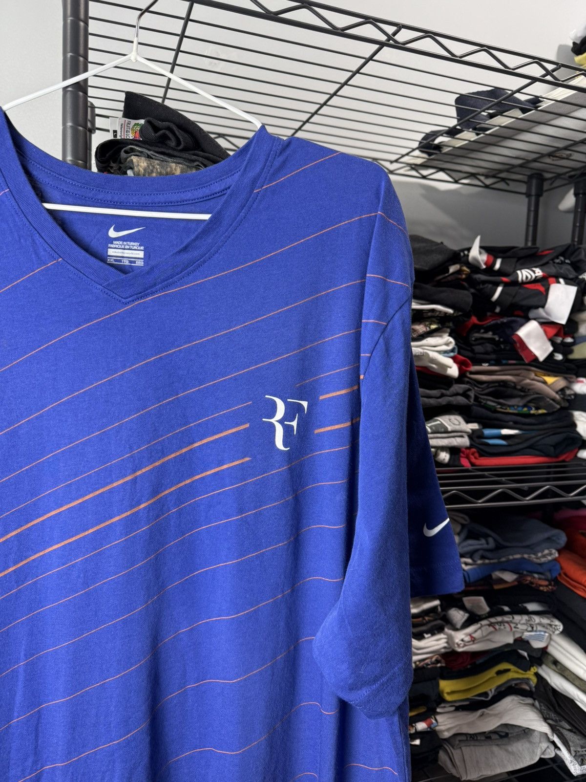 Nike Vintage Nike Roger Federer Tennis Court T Shirt Size US XXL / EU 58 / 5 - 2 Thumbnail