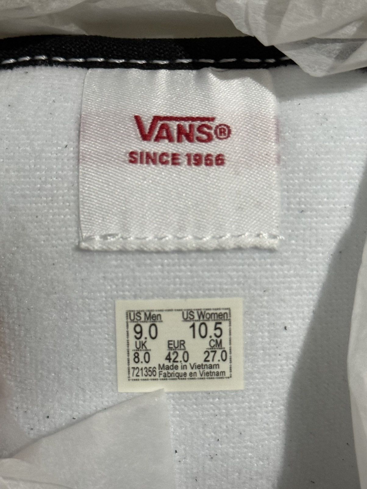 Vans Vans Knu Skool Black White Size US 9 / EU 42 - 4 Thumbnail