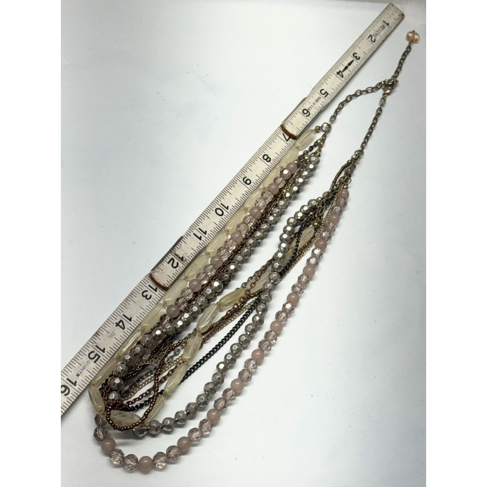 Vintage Vintage multi strand beaded chain necklace Size ONE SIZE - 5 Thumbnail