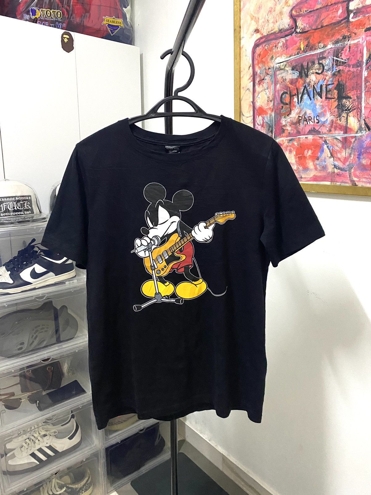 Number (N)ine Number Nine Mickey Mouse Band shirt parody oasis
