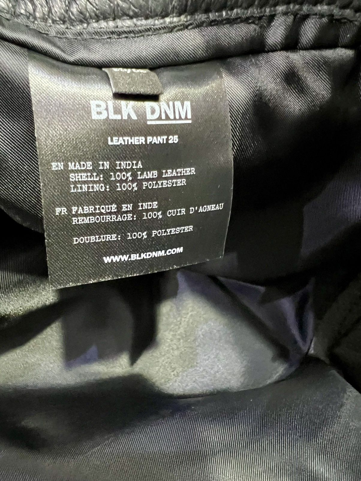Blk Dnm Blk Dnm leather pant size 29 Size US 29 - 4 Thumbnail