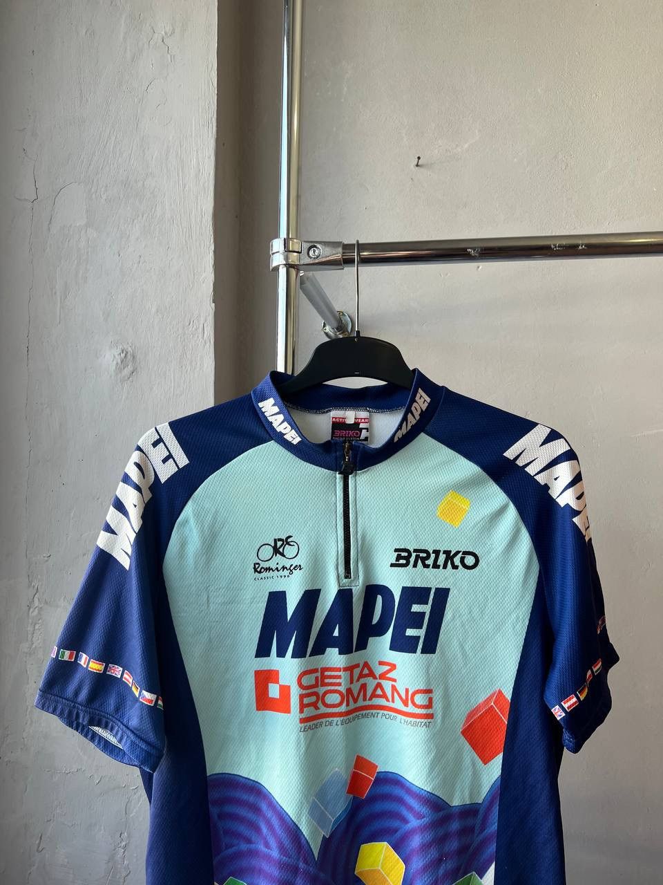 Vintage 1996 MAPEI TEAM ROMINGER BRIKO CYCLING BIKE JERSEY SHIRT XL Size US XL / EU 56 / 4 - 3 Thumbnail