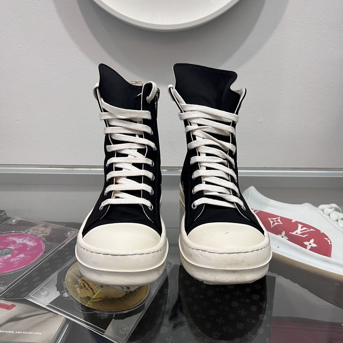 Rick Owens Drkshdw Rick Owens Ramones High Size US 7 / IT 37 - 2 Thumbnail
