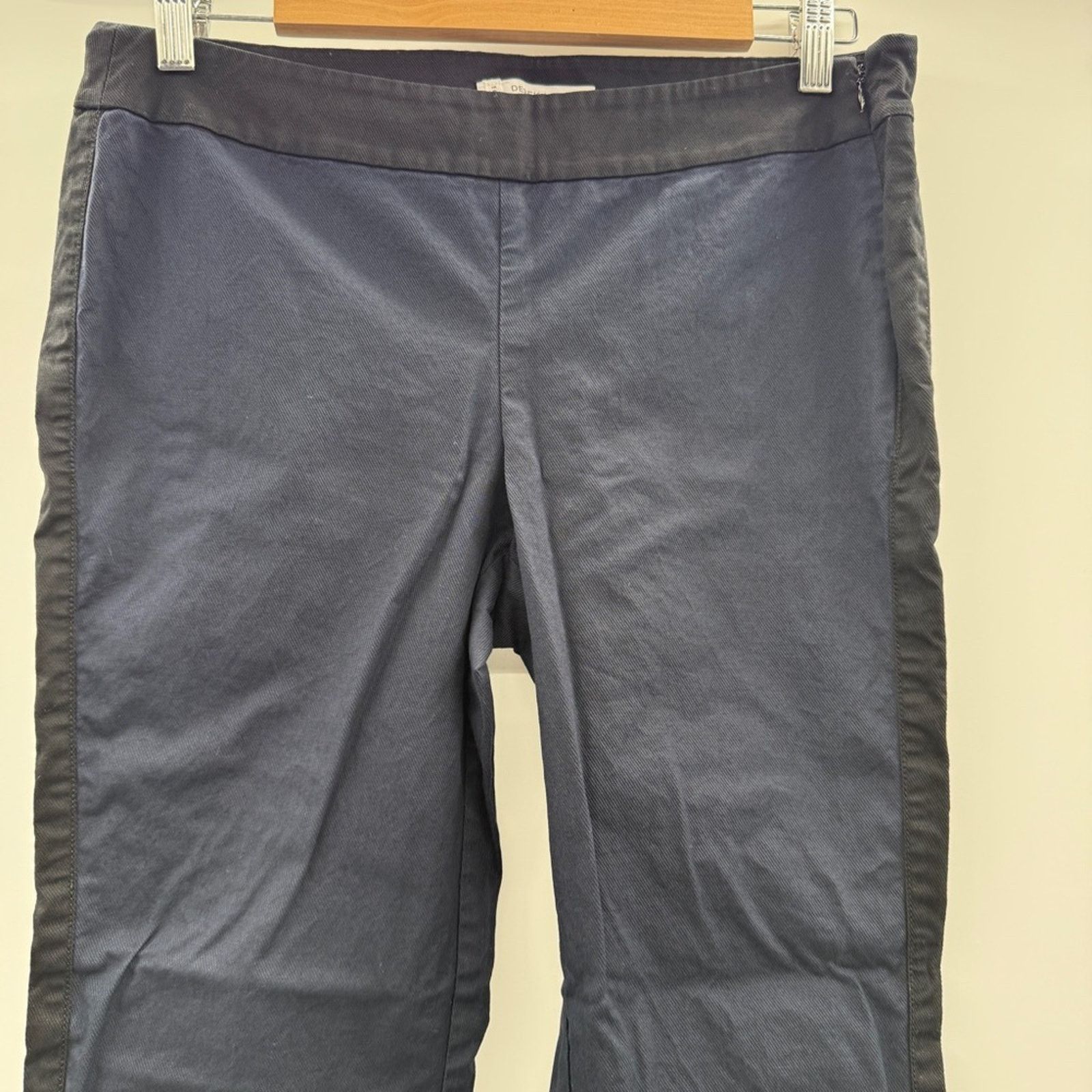 Derek Lam 10 Crosby Derek Lam 10 Crosby Navy Blue & Black Side Zip Skinny Pants Size 28" / US 6 / IT 42 - 2 Thumbnail