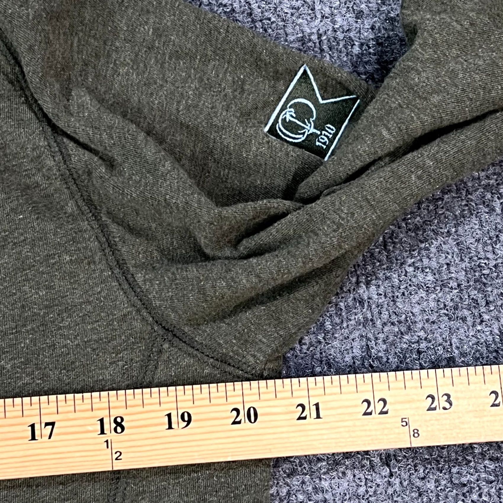 Vintage Criquet Mens Small Green 1/4 Zip Pullover Sweater Long Sleeve Mock Neck Cotton Fleece Casual Knit Slim Regular Sports Outdoor Golf Walking Shirt Size US S / EU 44-46 / 1 - 7 Thumbnail