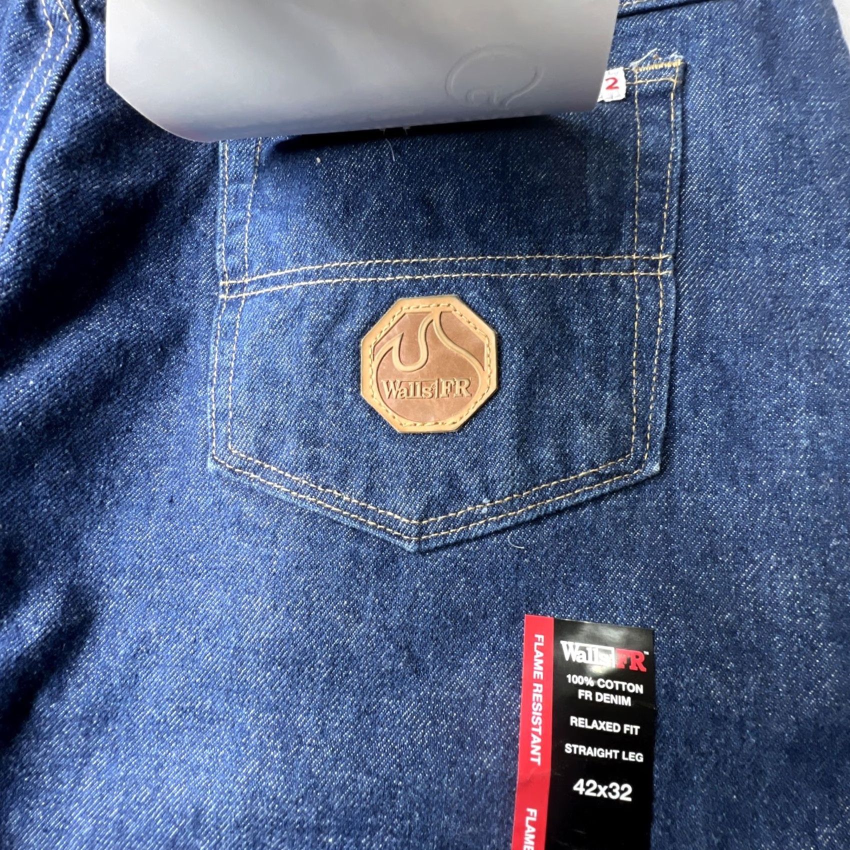 Walls Walls FR Mens Jeans 42x32 Relaxed Fit Over Boots Flame-Resistant NWT Size US 42 / EU 58 - 7 Thumbnail