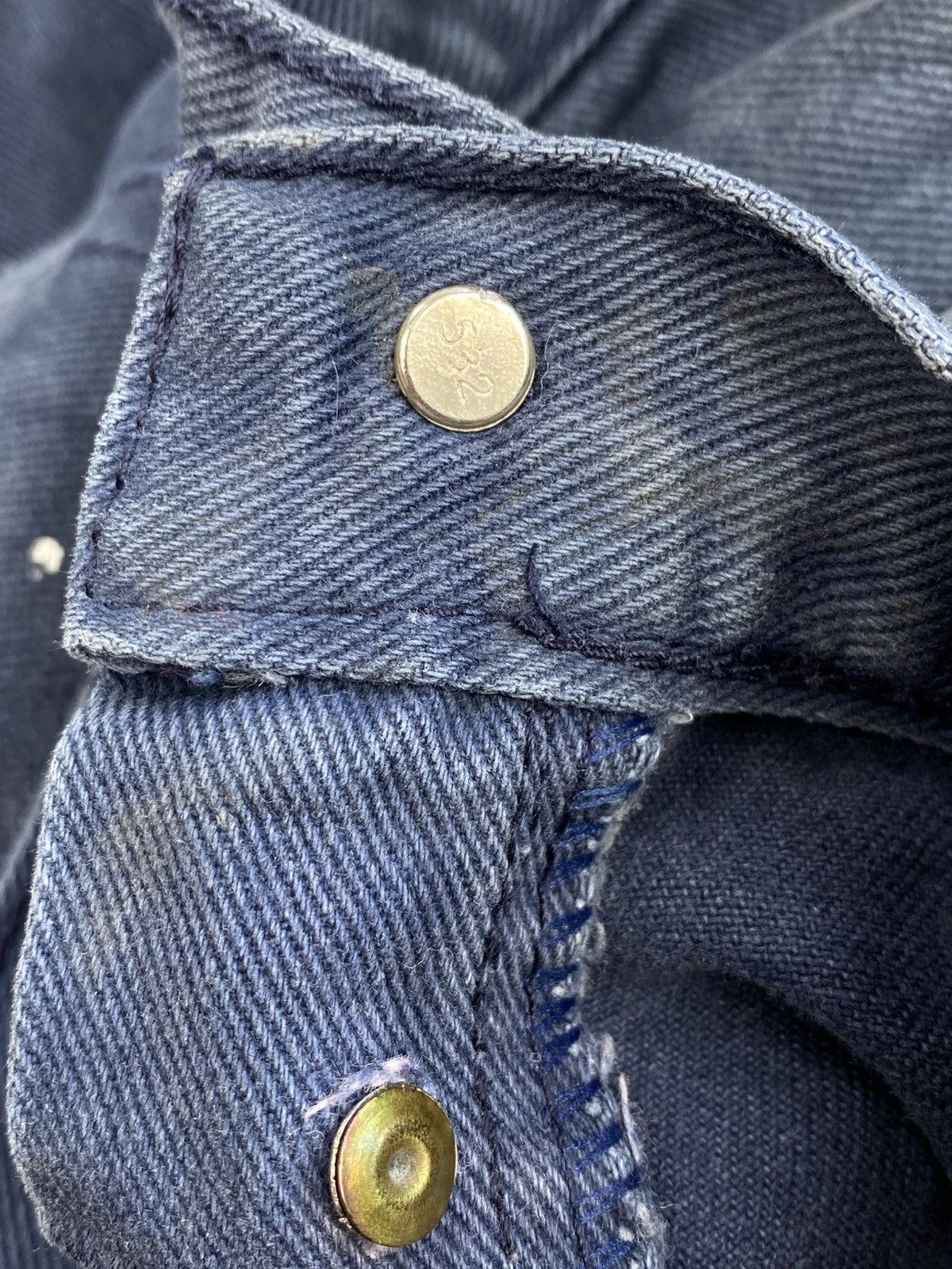 Levi's Vintage 1993 Levis 501 Black Painter Denim Button 532 Size US 30 / EU 46 - 12 Thumbnail