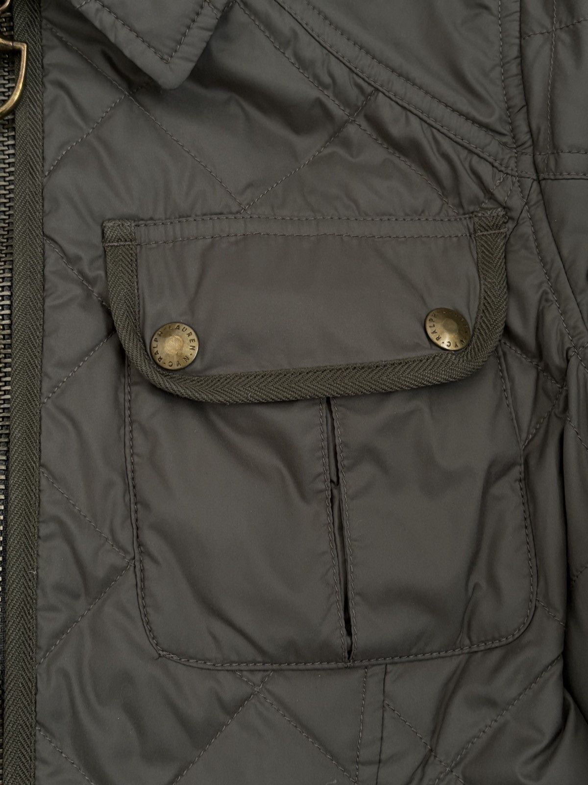 Ralph Lauren Ralph Lauren Olive Green Down & Feather Quilted Zip Jacket Size M / US 6-8 / IT 42-44 - 8 Thumbnail