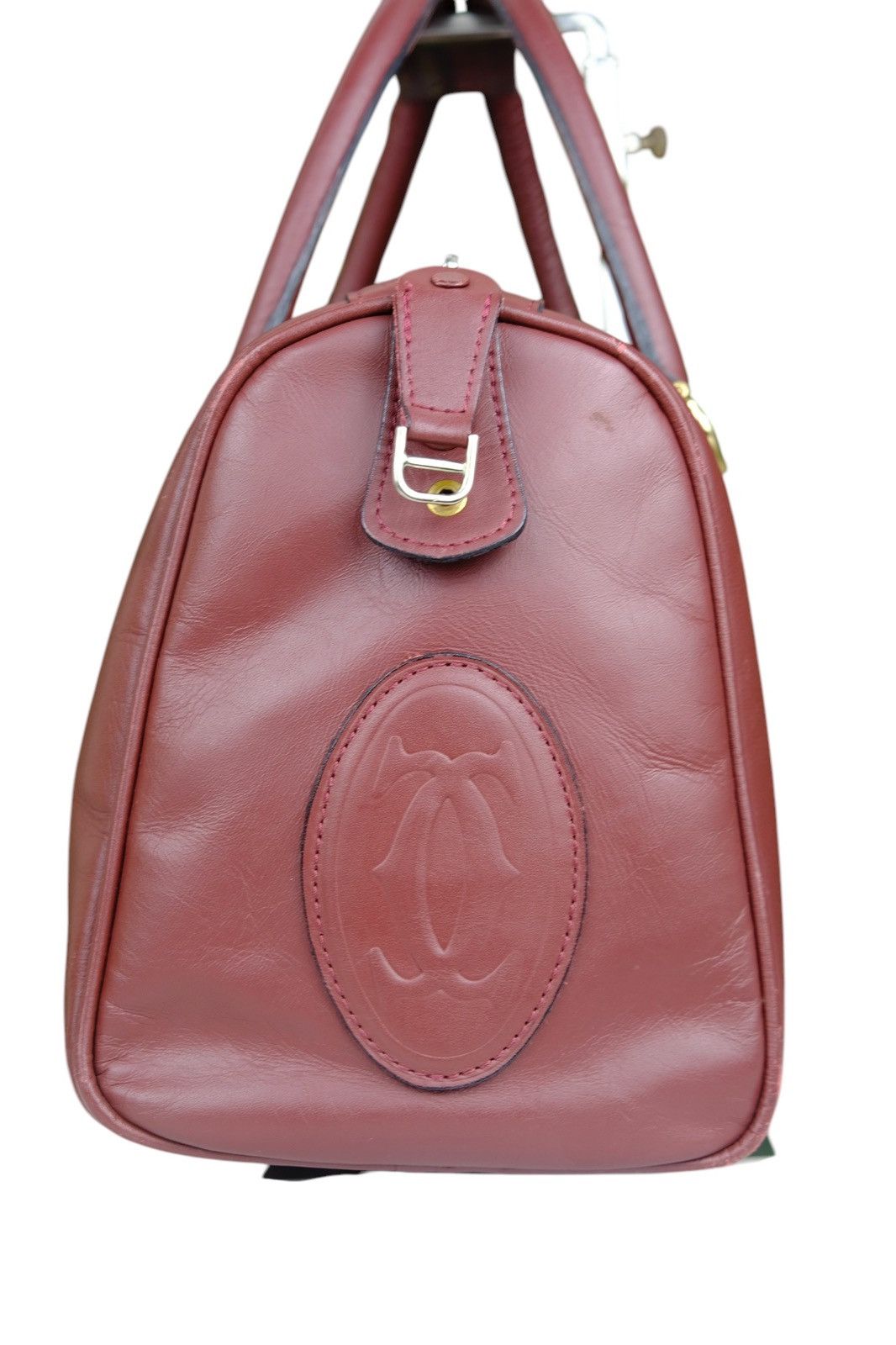 Cartier Vintage CARTIER 1980s Boston Bag Leather Bordeaux Size ONE SIZE - 11 Thumbnail