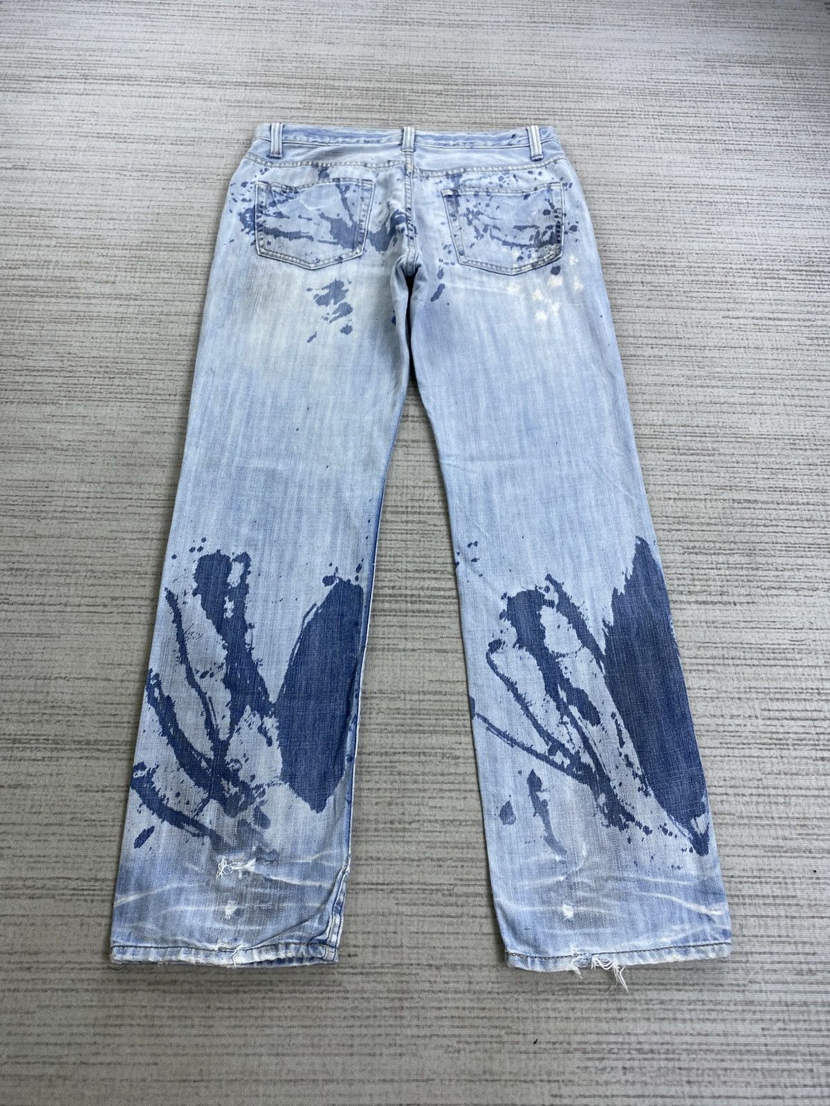 Takeo Kikuchi Vintage Takeo Kikuchi Bleach Splatter Paint Denim Pants Size US 32 / EU 48 - 2 Thumbnail