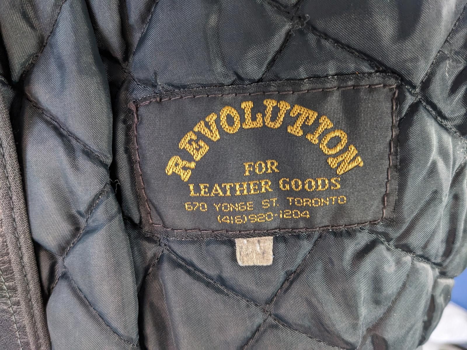 Other Revolution Canada 1980s Perfecto Biker Jacket Men Leather 44 Size US L / EU 52-54 / 3 - 7 Thumbnail