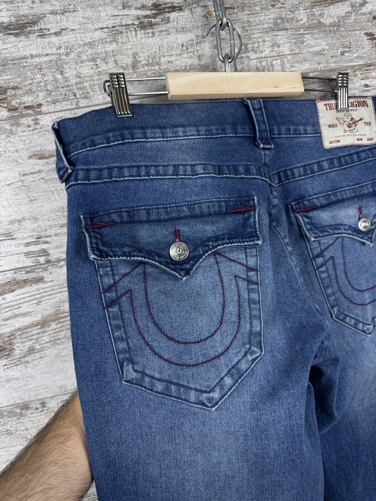 Japanese Brand × True Religion Vintage True Religion rocco relaxed skinny jeans pants denim Size US 34 / EU 50 - 11 Thumbnail