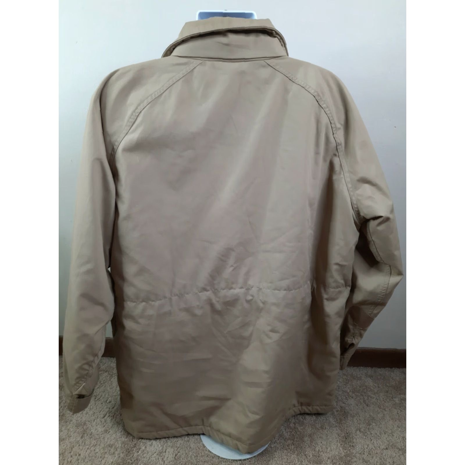 Vintage VINTAGE WOOLRICH Barn Coat Field Jacket Blanket Lined Chore Coat USA Men L Jacket Beige Woolen/Canvas? Size US L / EU 52-54 / 3 - 4 Thumbnail