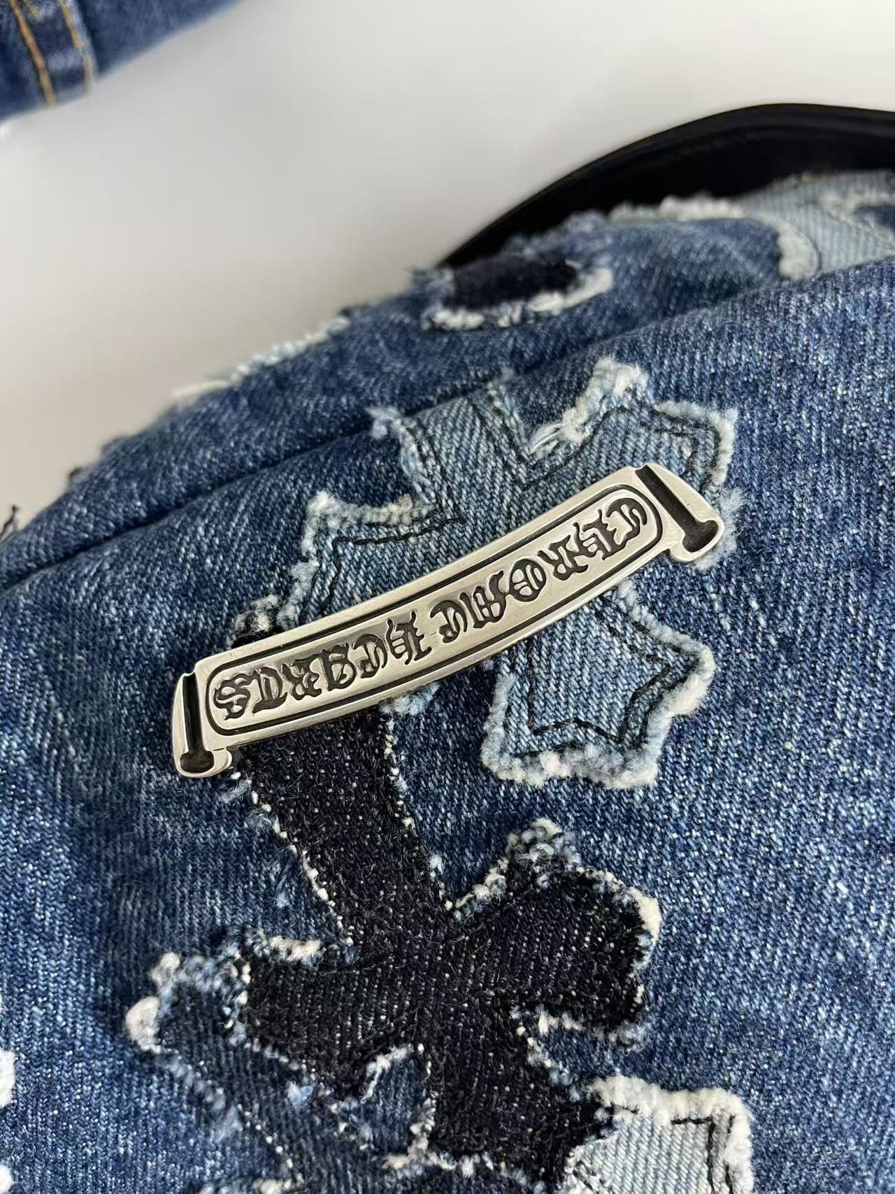 Chrome Hearts Chrome Hearts Denim Cross Patch Waist Bag Size ONE SIZE - 6 Thumbnail