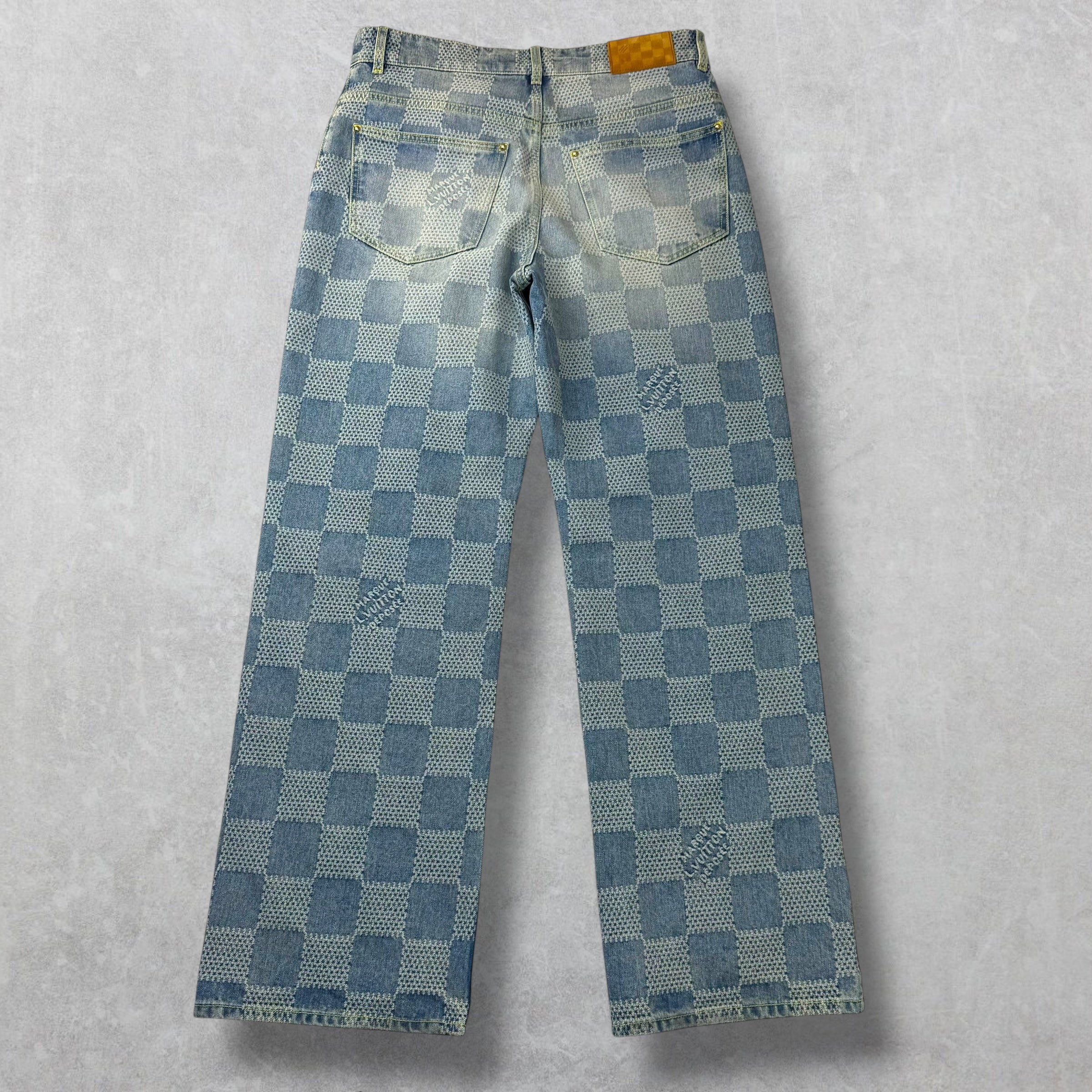Louis Vuitton Louis Vuitton Damier Denim Skate Pants 32 Size US 32 / EU 48 - 3 Thumbnail