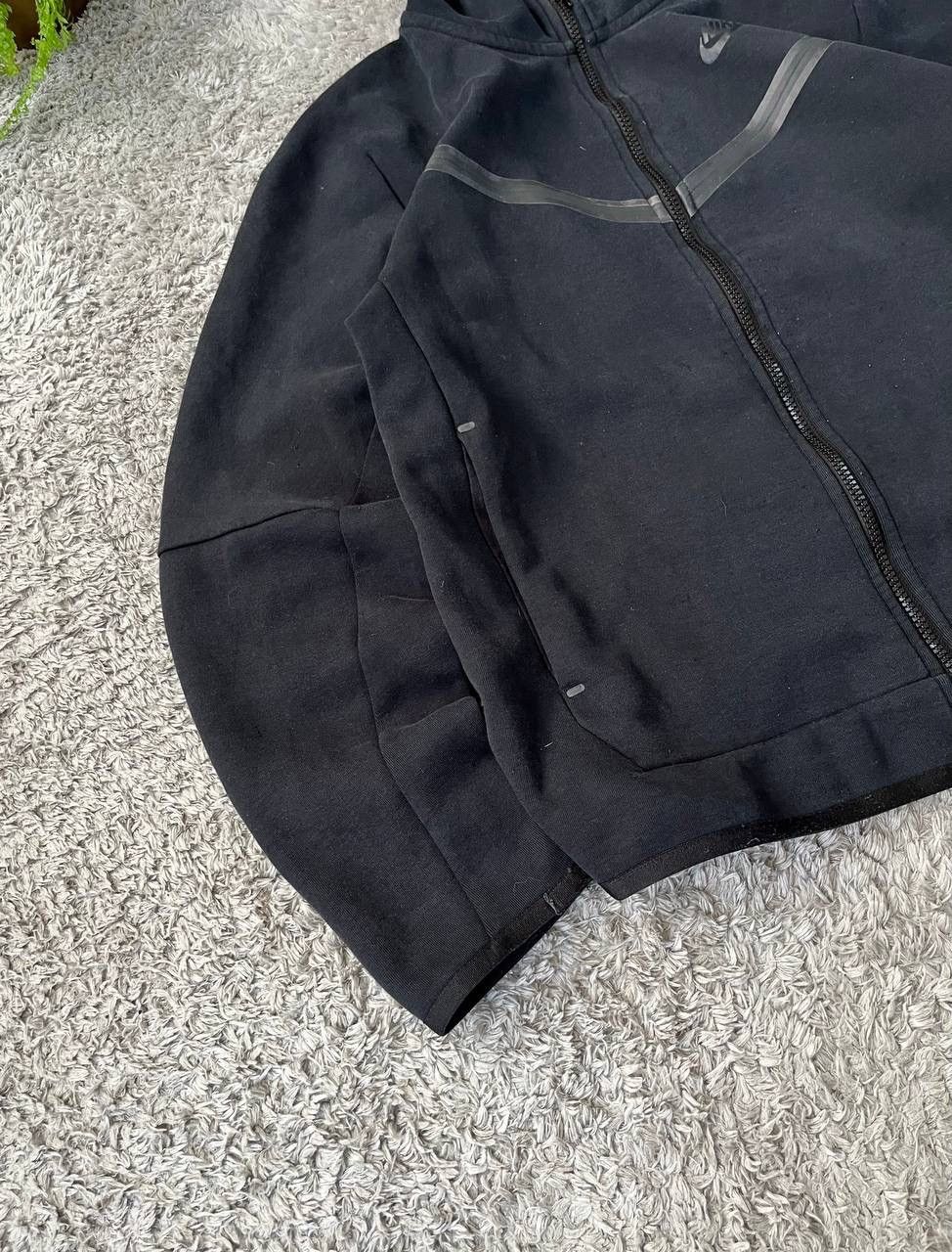 Nike × Vintage Nike Zip Hoodie Tech-Fleece Streetwear Drill Logo Swoosh Size US S / EU 44-46 / 1 - 3 Thumbnail