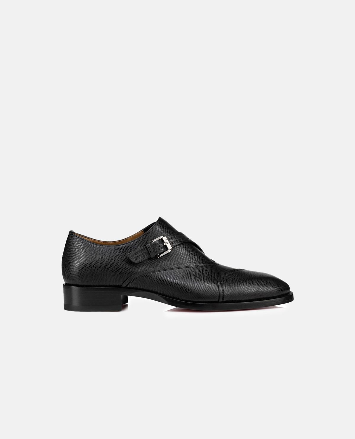 Christian Louboutin o1s1wg110125 Giay Monk Strap Shoes in Black Size US 7 / EU 40 - 2 Thumbnail