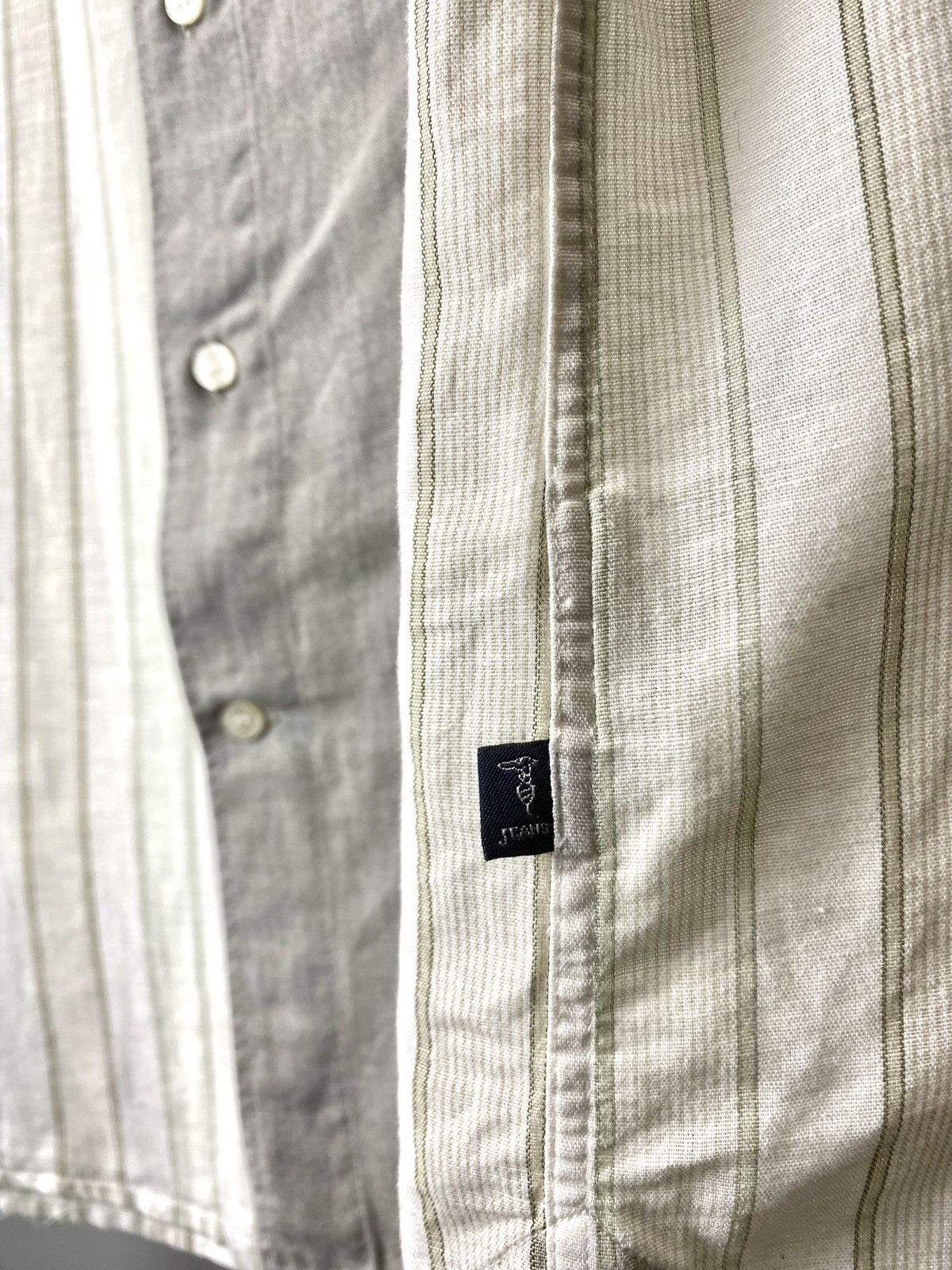 Trussardi Rare! Vintage Trussardi Jeans Linen Shirt Cotton Size US XL / EU 56 / 4 - 6 Thumbnail