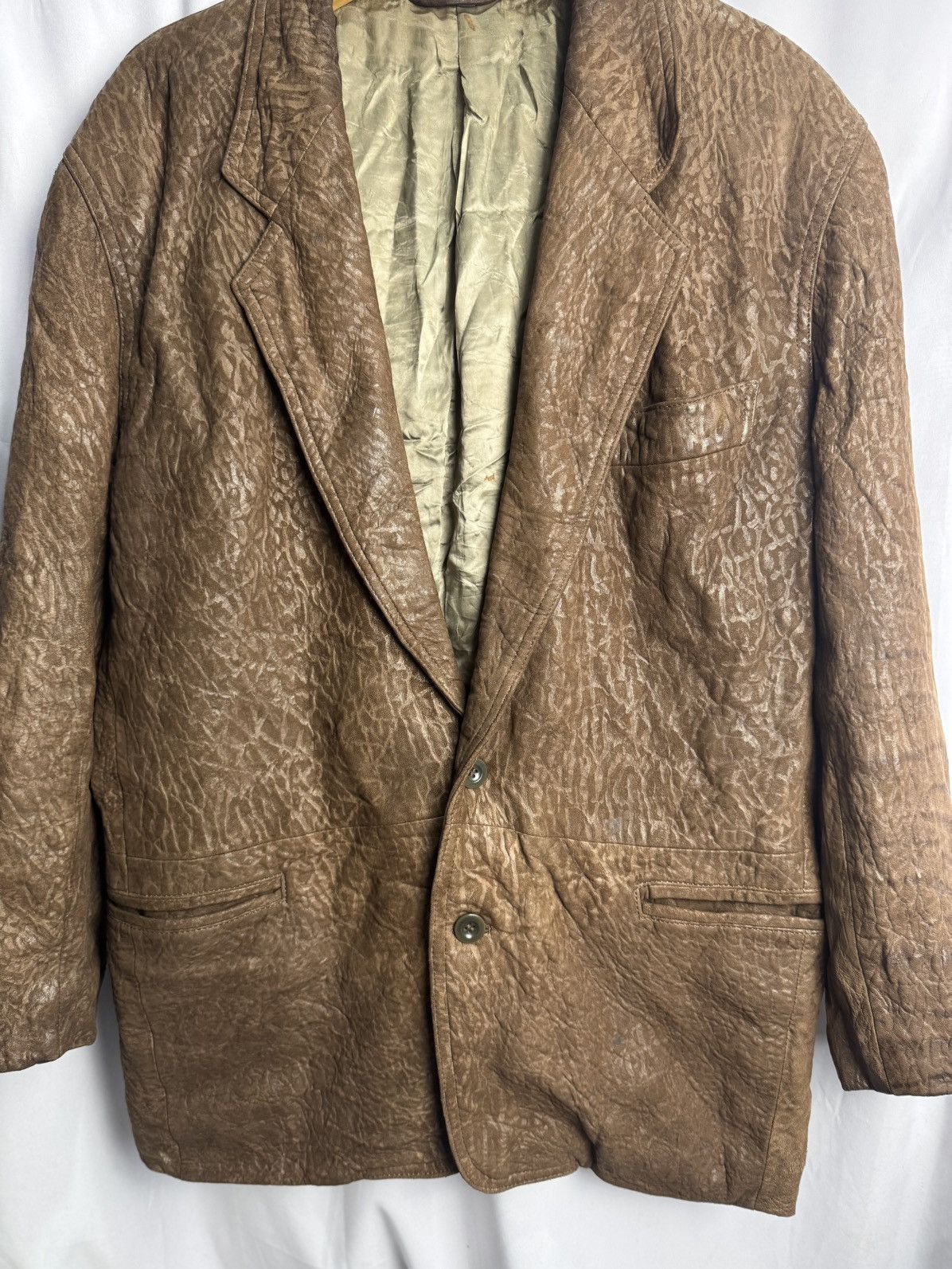 If Six Was Nine × Japanese Brand × Le Grande Bleu (L.G.B.) Leather Suede Blazer Intermezzo Japanese Goa Size 48L - 3 Thumbnail