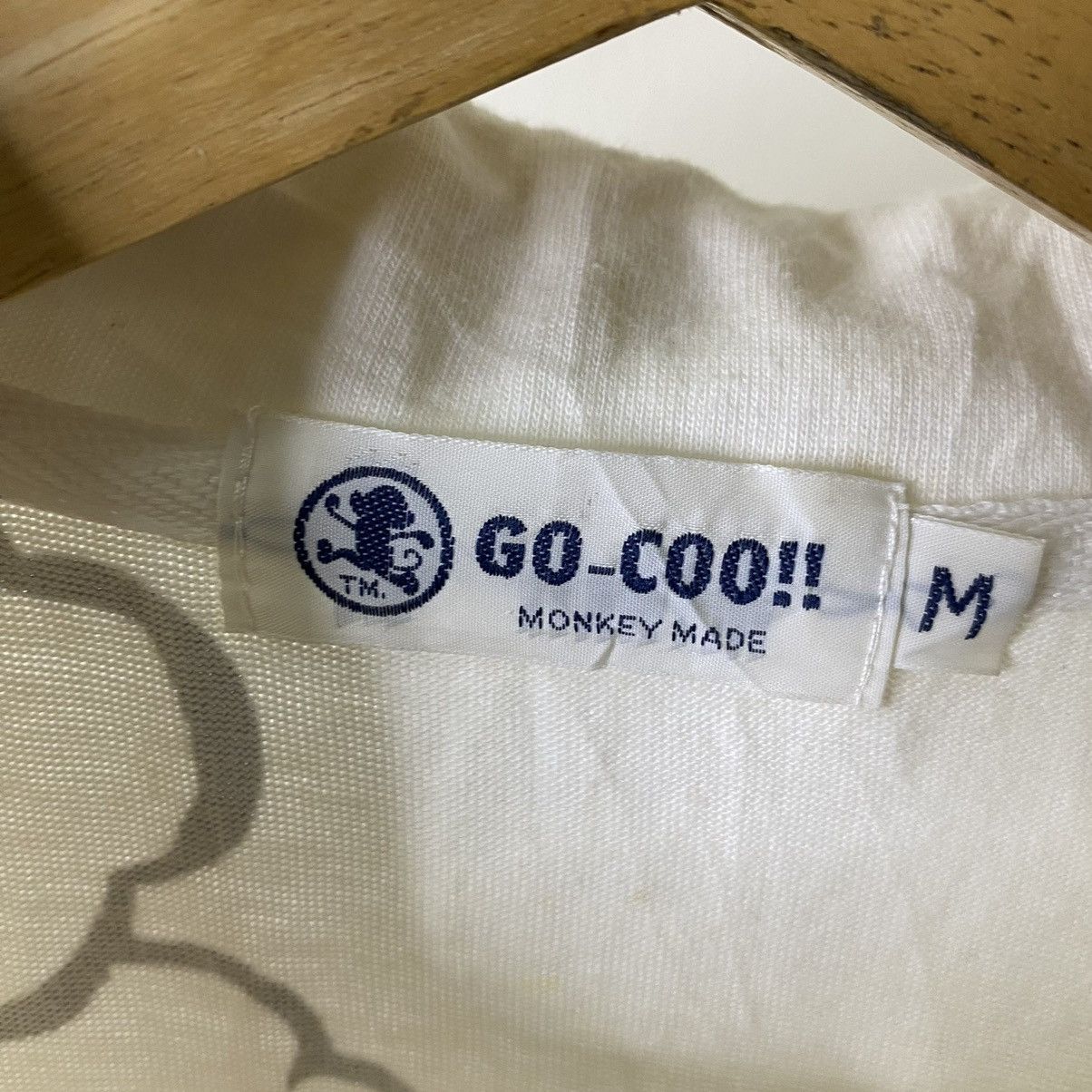 Japanese Brand Go Coo Monkey Made Karakuri Tamashii Sukajan Style Polo Tee Size US M / EU 48-50 / 2 - 3 Thumbnail