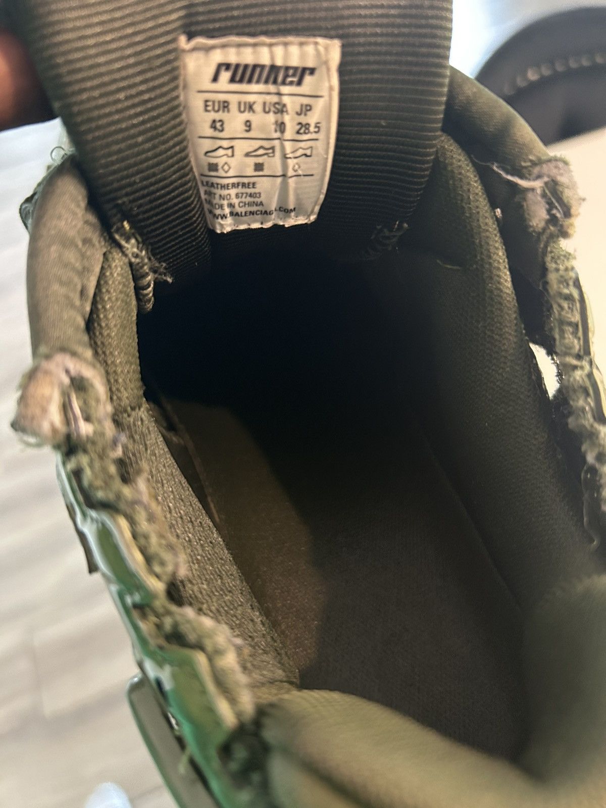 Balenciaga Dark green Balenciaga runners Size US 10 / EU 43 - 7 Thumbnail