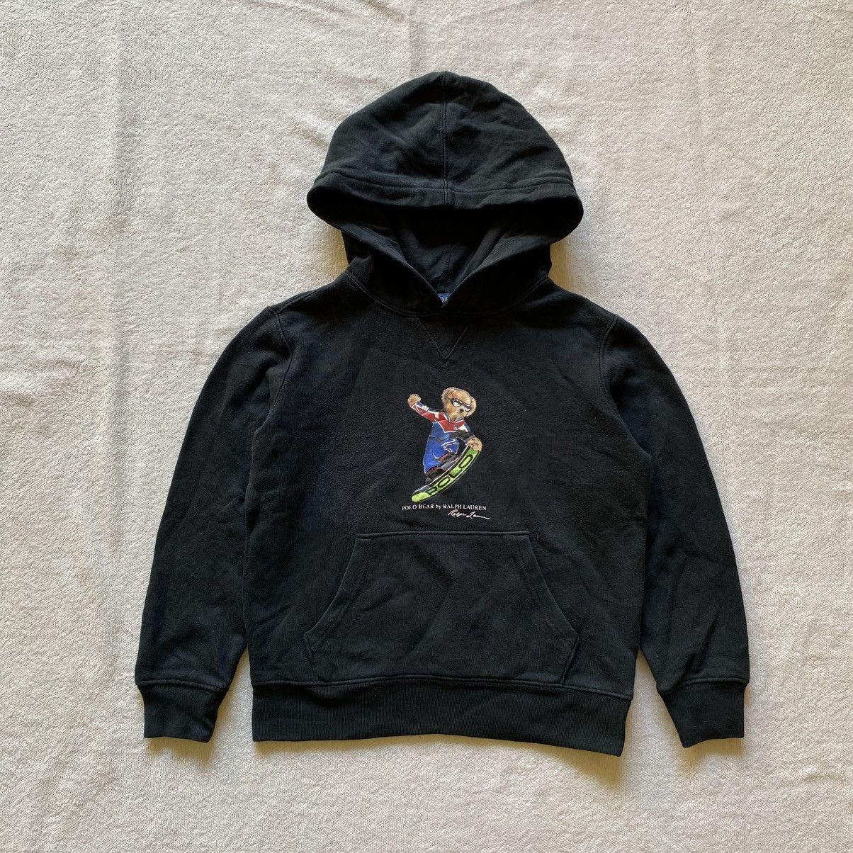 Polo Ralph Lauren × Vintage POLO BEAR by RALPH LAUREN Kids Hoodie Size US XXS / EU 40 - 1 Thumbnail