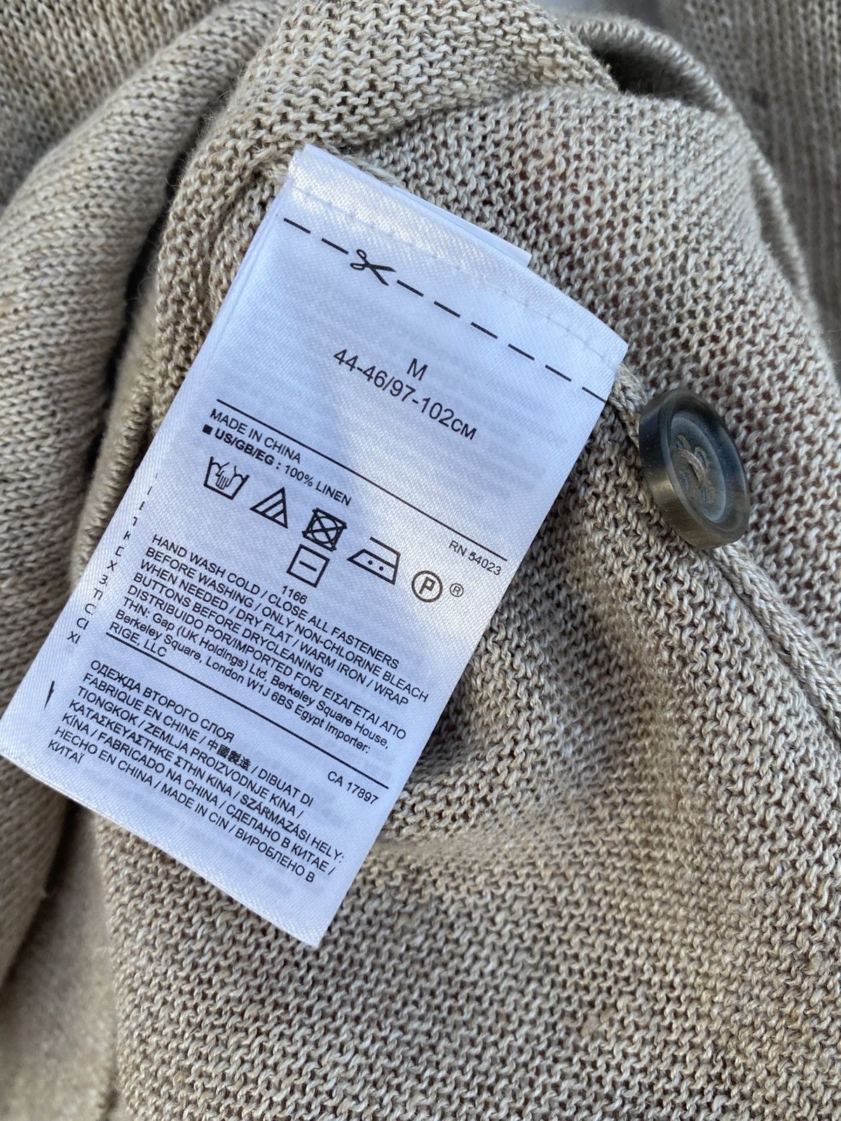 Banana Republic Banana Republic Italian Linen Mock Neck Sweater - Size M Size US M / EU 48-50 / 2 - 9 Thumbnail