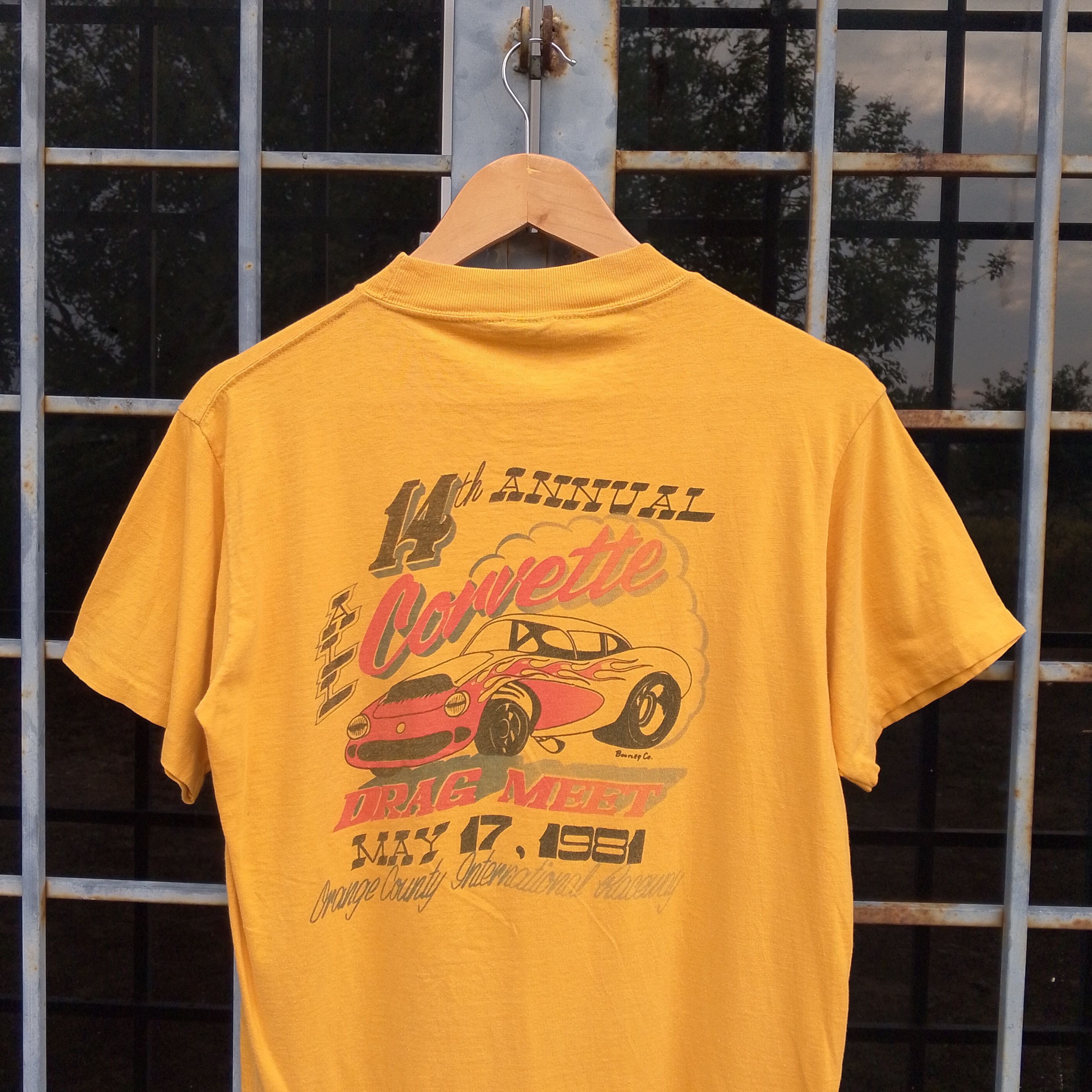 Vintage Vintage 1981 14th Annual Corvette Drag Meet Tshirt Size US M / EU 48-50 / 2 - 3 Thumbnail