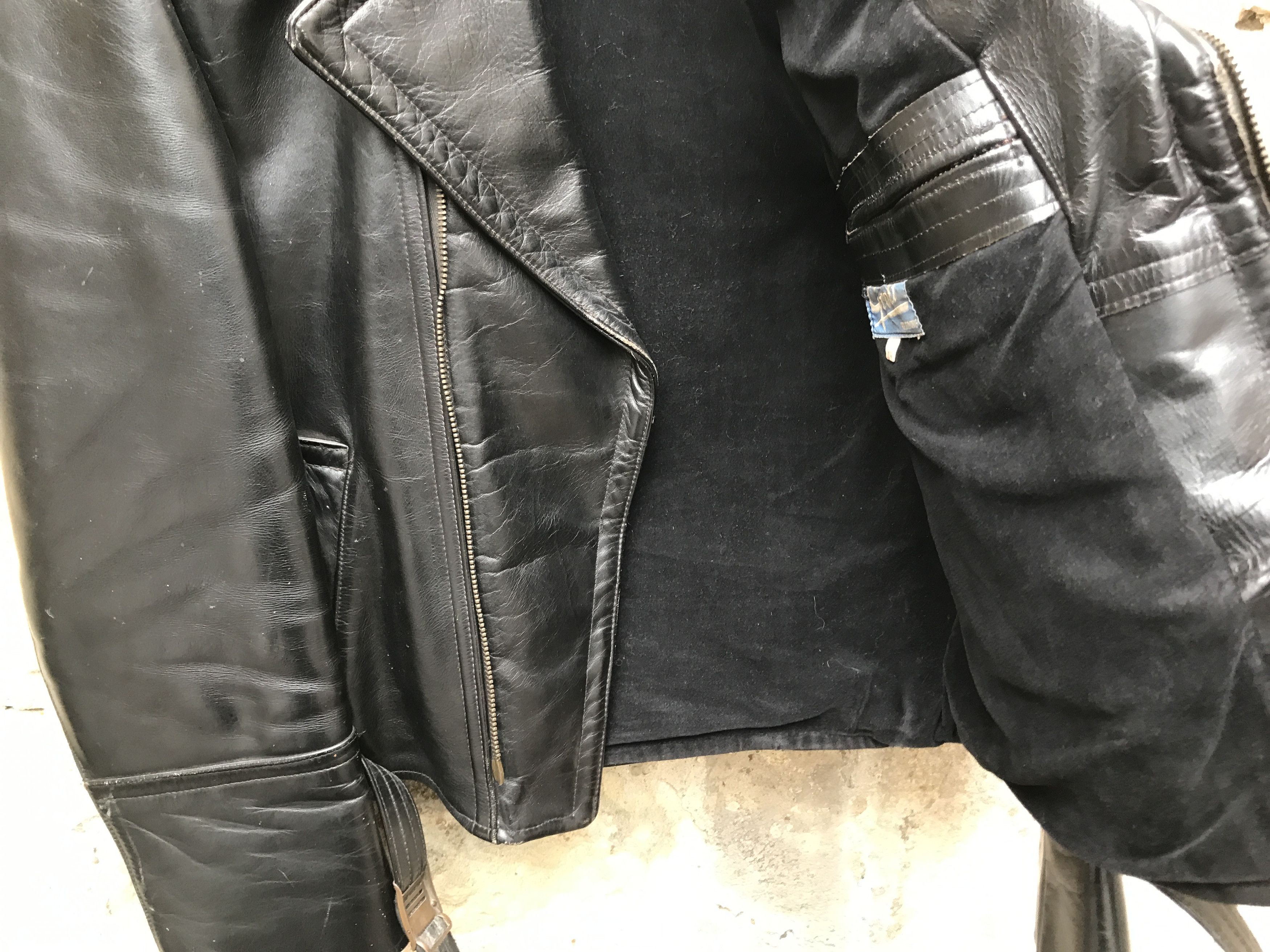 Vintage Very Rare Vintage 40s Horsehide Motorcycle Leather Jacket Size US M / EU 48-50 / 2 - 16 Thumbnail