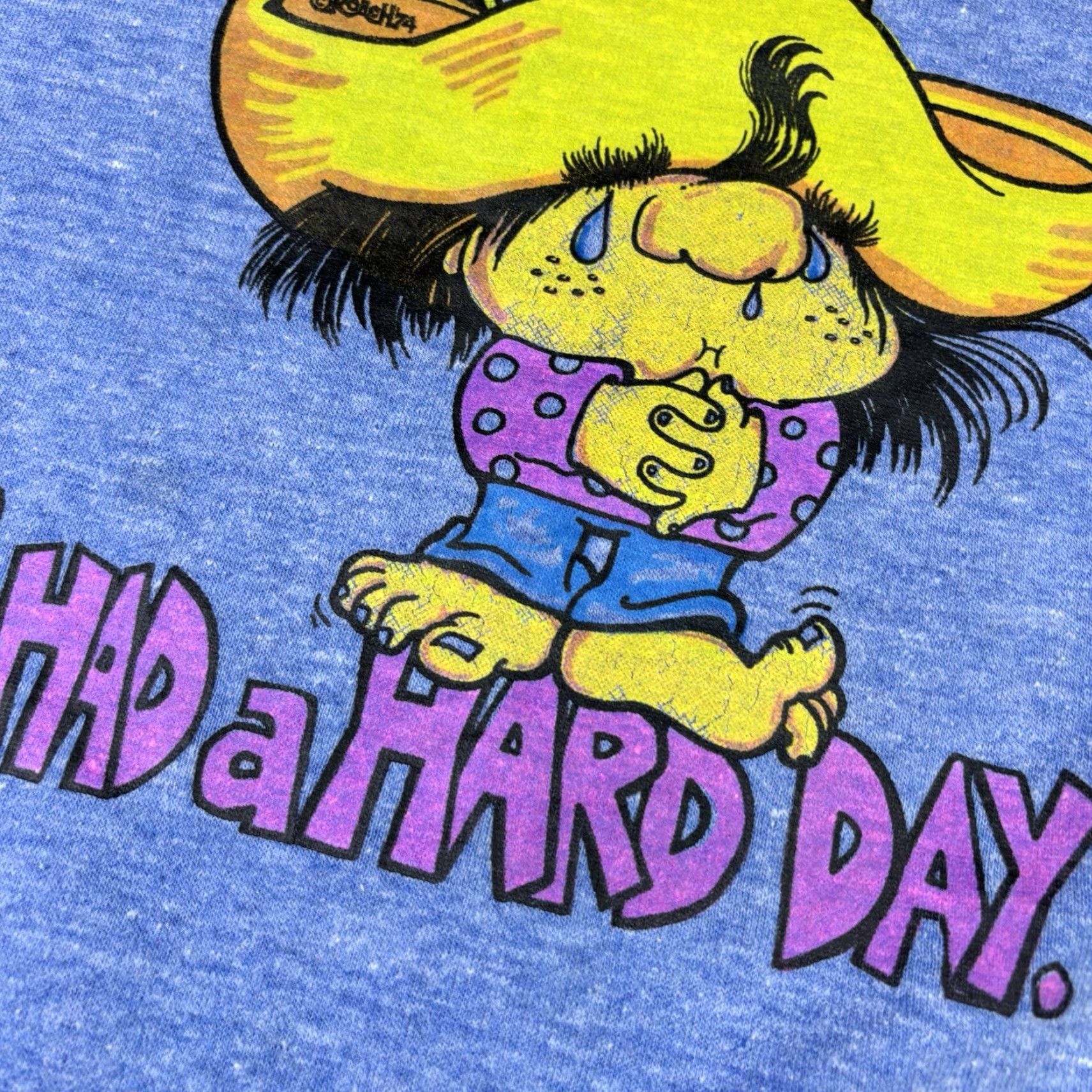 Vintage VINTAGE Gnome Funny Quote Sweatshirt Crewneck Blue Large 90s 80s Humor Unbranded Men Pullover Cotton Fleece Logo Size US L / EU 52-54 / 3 - 7 Thumbnail